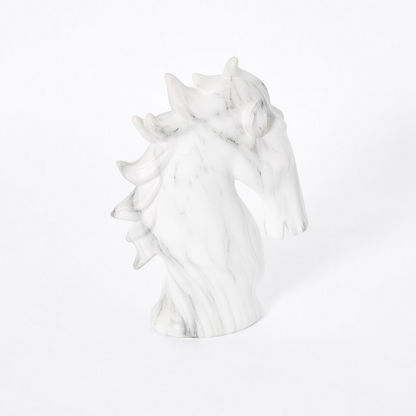 Duke Marble Texture Ceramic Horse Figurine