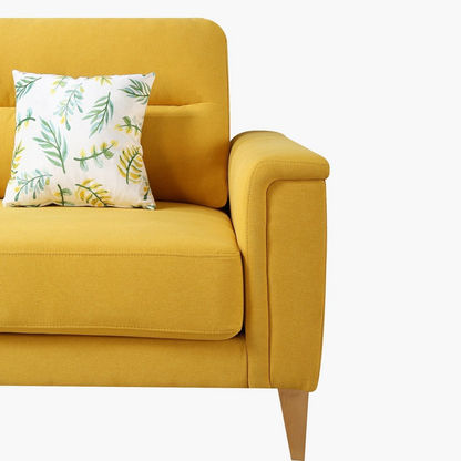 Lima 3-Seater Fabric Sofa with 2 Cushions
