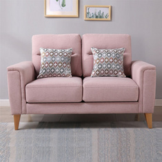 Lima 2-Seater Fabric Sofa with 2 Cushions