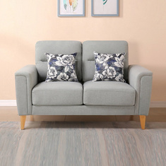 Lima 2-Seater Fabric Sofa with 2 Cushions