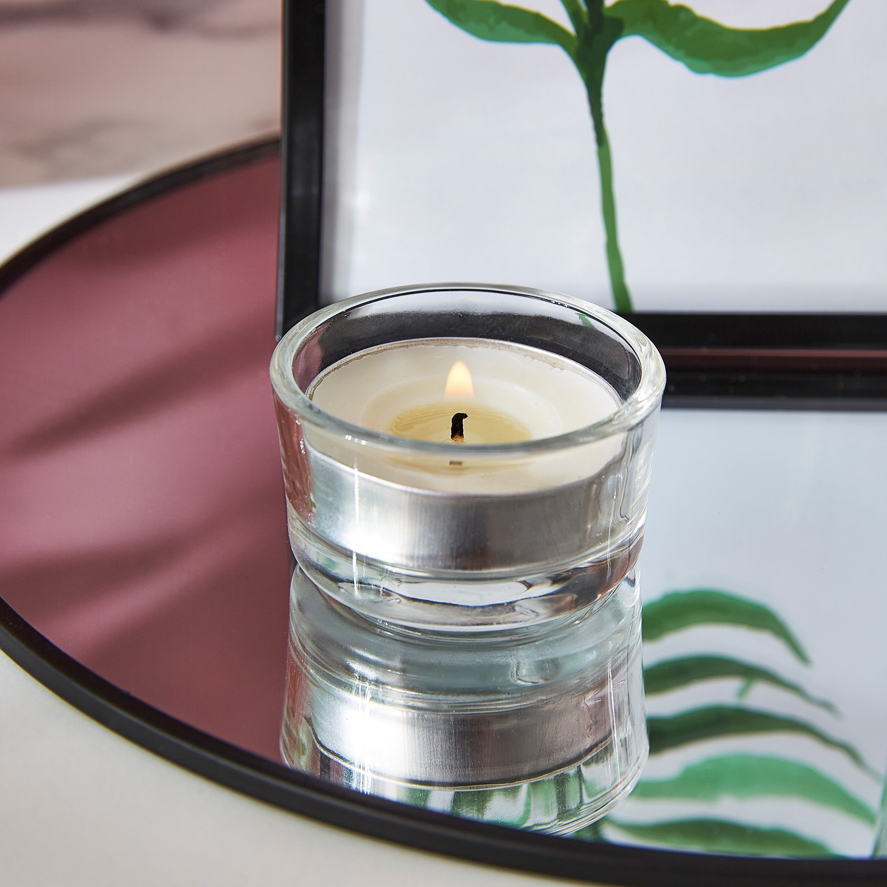 صينية مع إطار صور و 2 حامل شموع من سارة-hbxlivingroom-decorandaccessories-candleholders-image-3