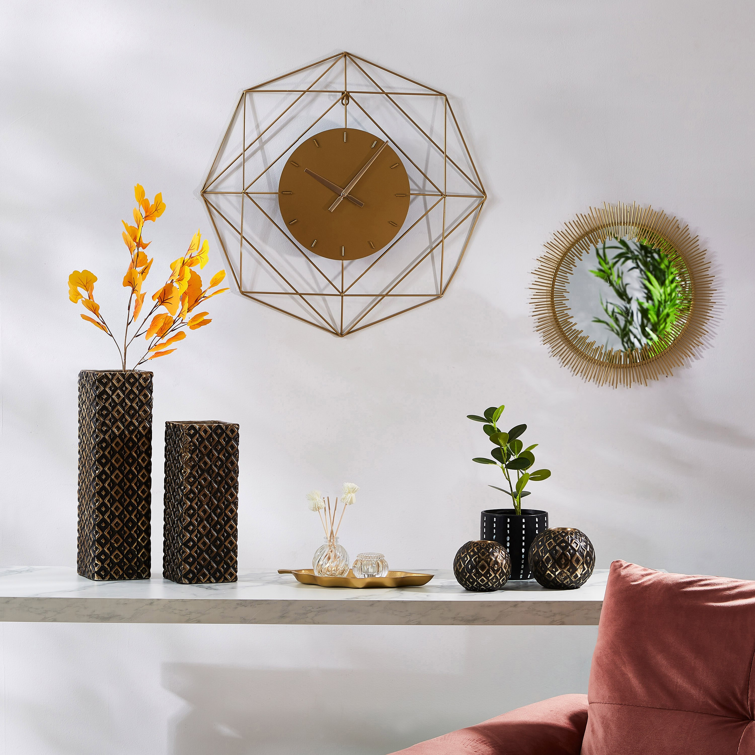 مجموعة صواني وحامل شموع من 3 قطع من سارة-hbxlivingroom-decorandaccessories-candleholders-image-4