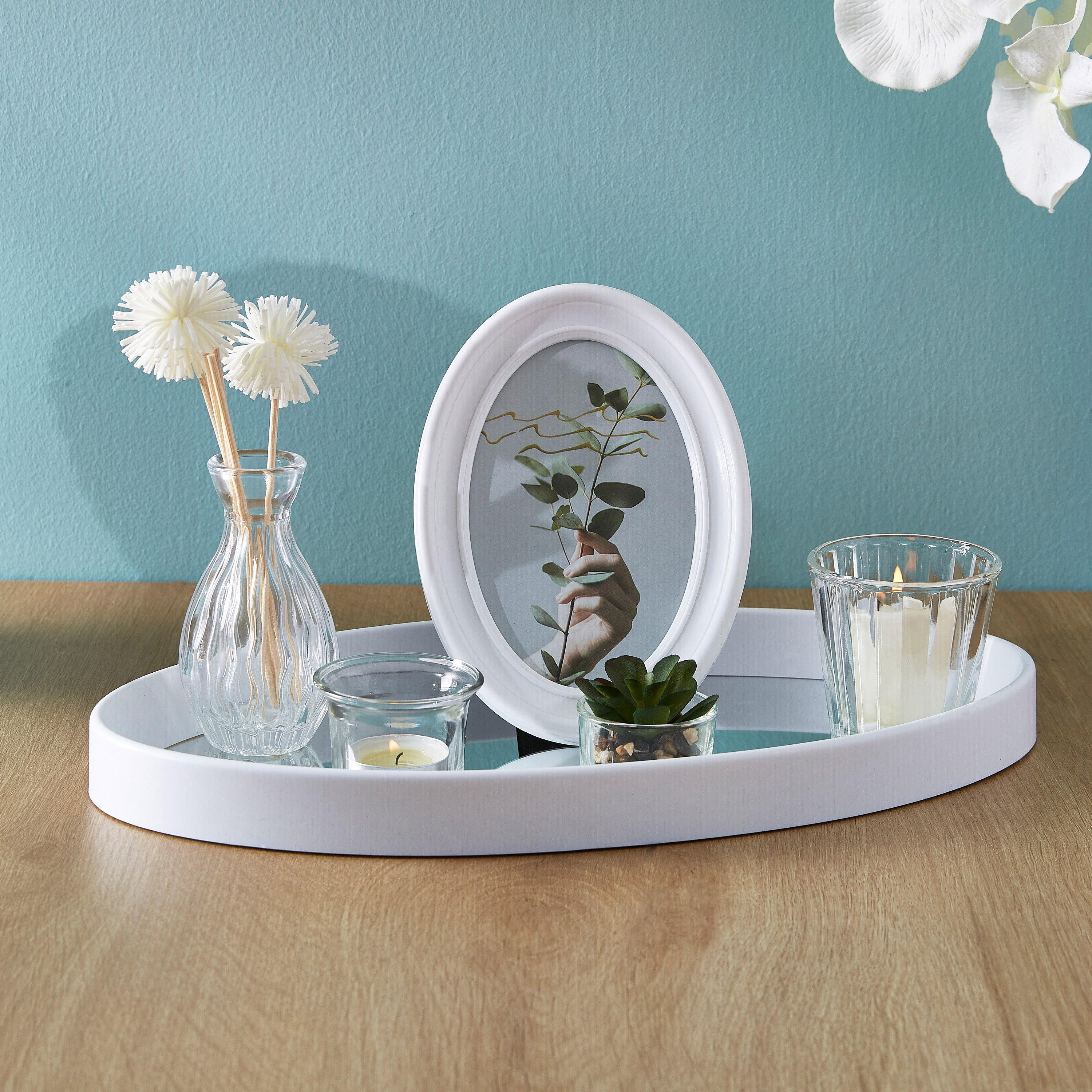 مجموعة ديكور طاولة 6 قطع بحامل شموع وبرواز صور - سارة-hbxlivingroom-decorandaccessories-candleholders-image-1