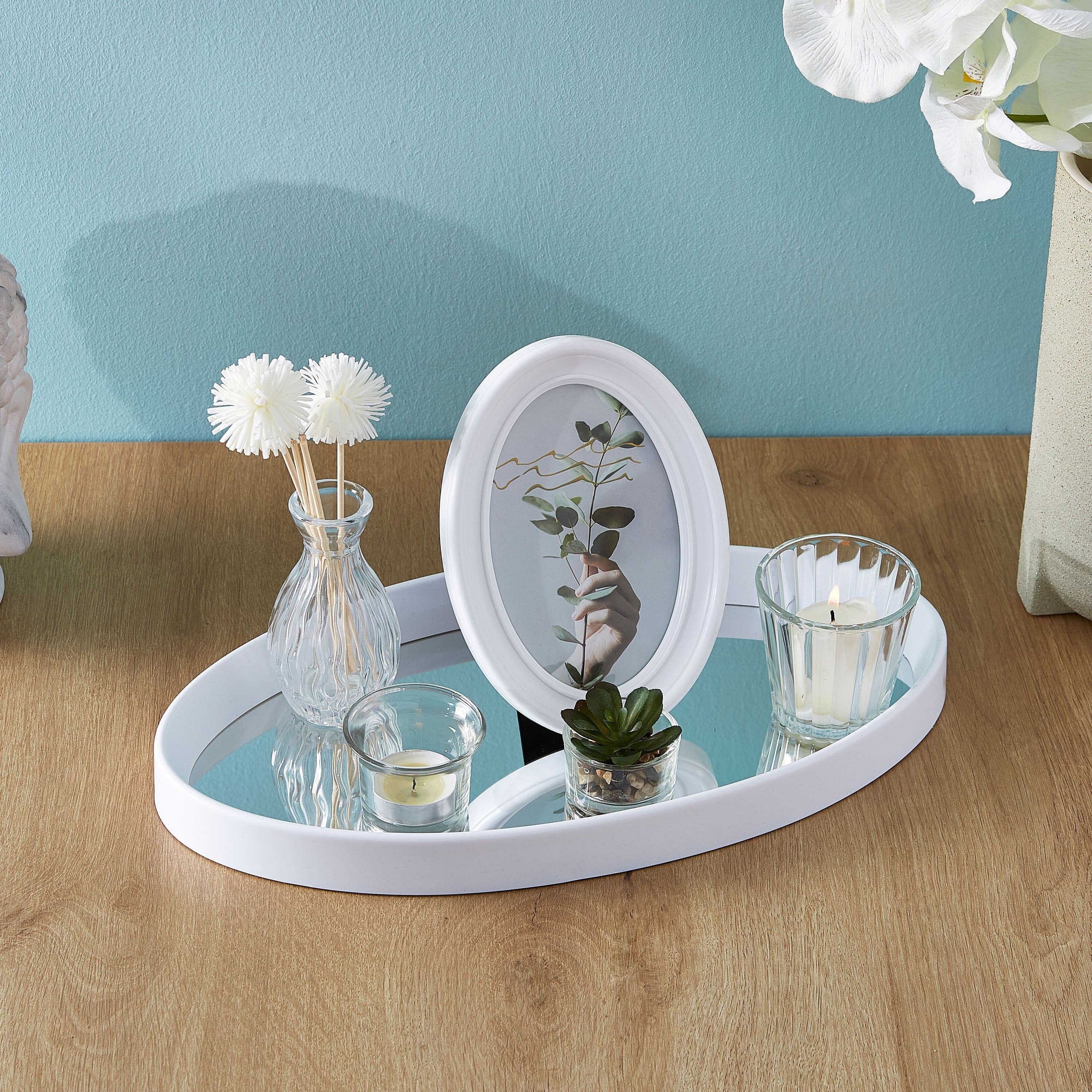 مجموعة ديكور طاولة 6 قطع بحامل شموع وبرواز صور - سارة-hbxlivingroom-decorandaccessories-candleholders-image-2