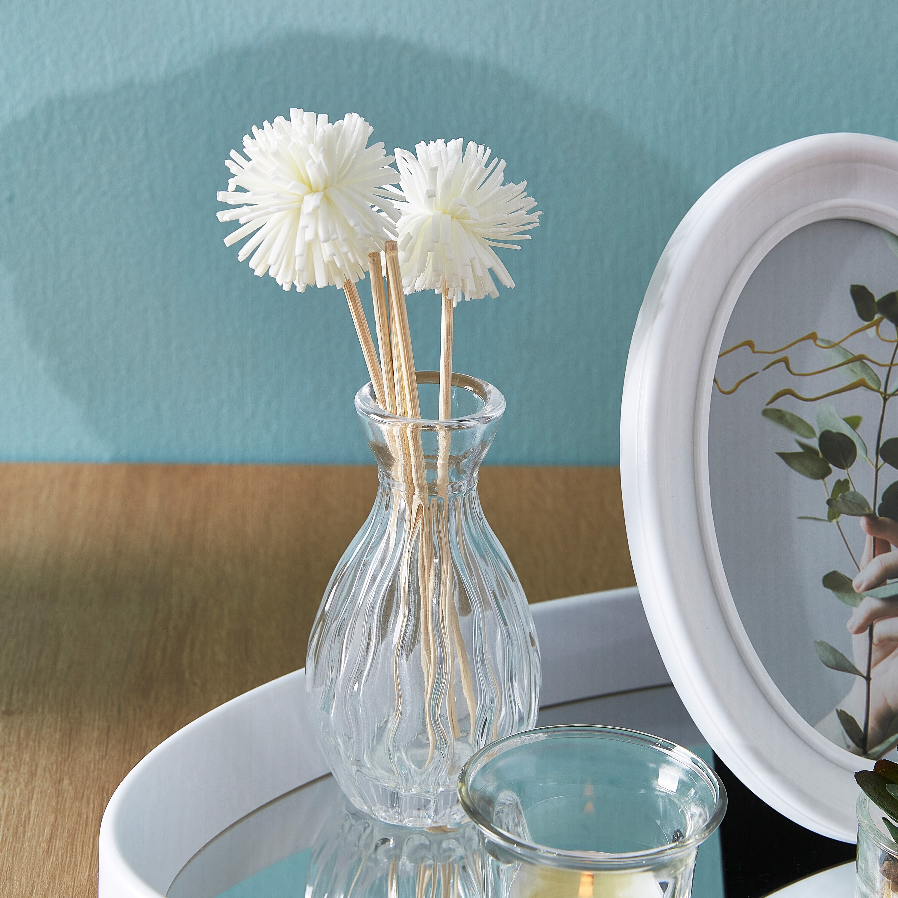 مجموعة ديكور طاولة 6 قطع بحامل شموع وبرواز صور - سارة-hbxlivingroom-decorandaccessories-candleholders-image-4