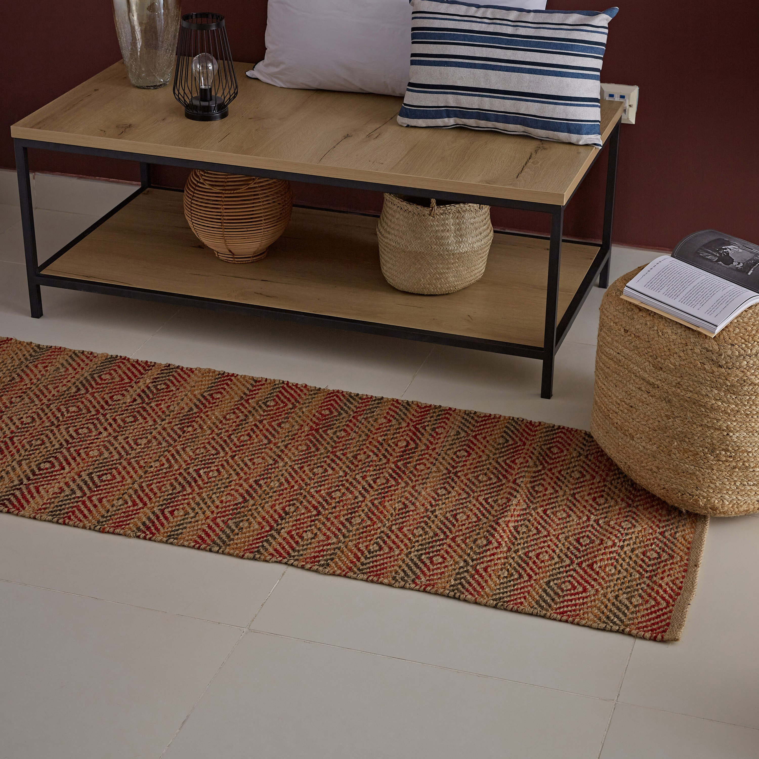 سجادة دوري جوت وفيسكوز من فلير - 61x152 سم-hbxdecorandfurnishings-floorcoverings-rugs-image-1
