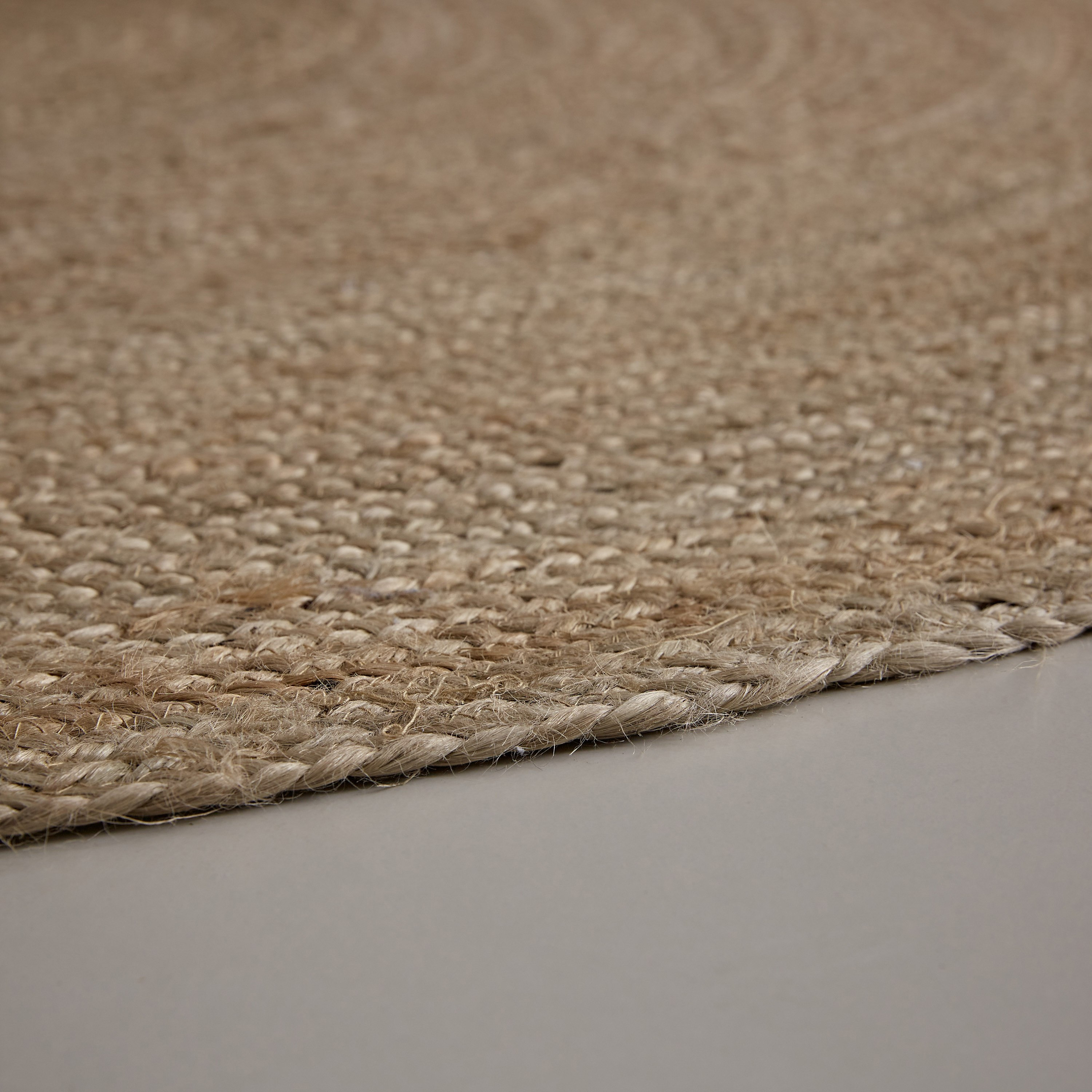 سجادة جوت مضفرة يدويًا من ناتورا - 120 سم-hbxdecorandfurnishings-floorcoverings-rugs-image-3