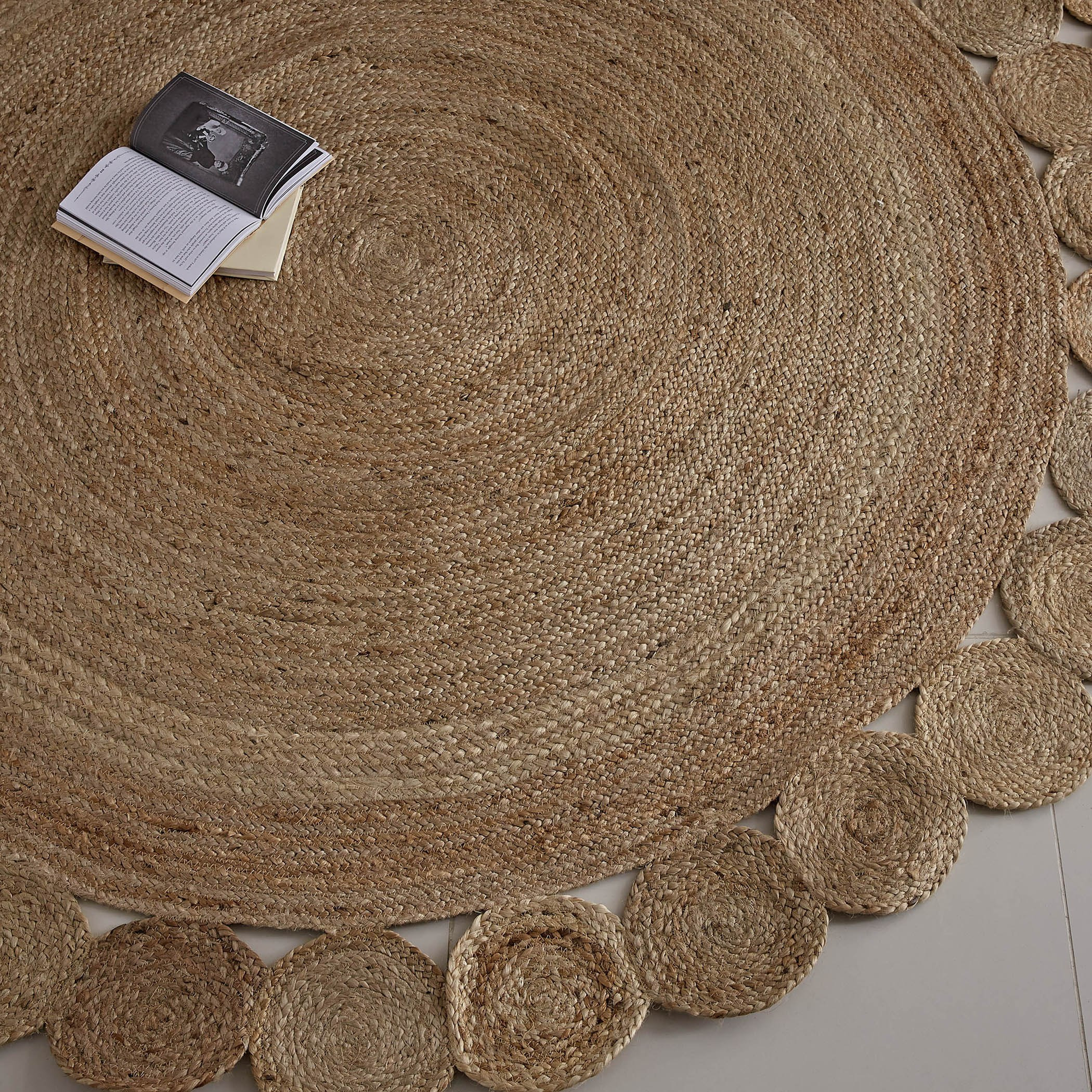سجادة جوت مجدولة يدويًا من ناتشورا تابيس - 200 سم-hbxdecorandfurnishings-floorcoverings-rugs-image-2