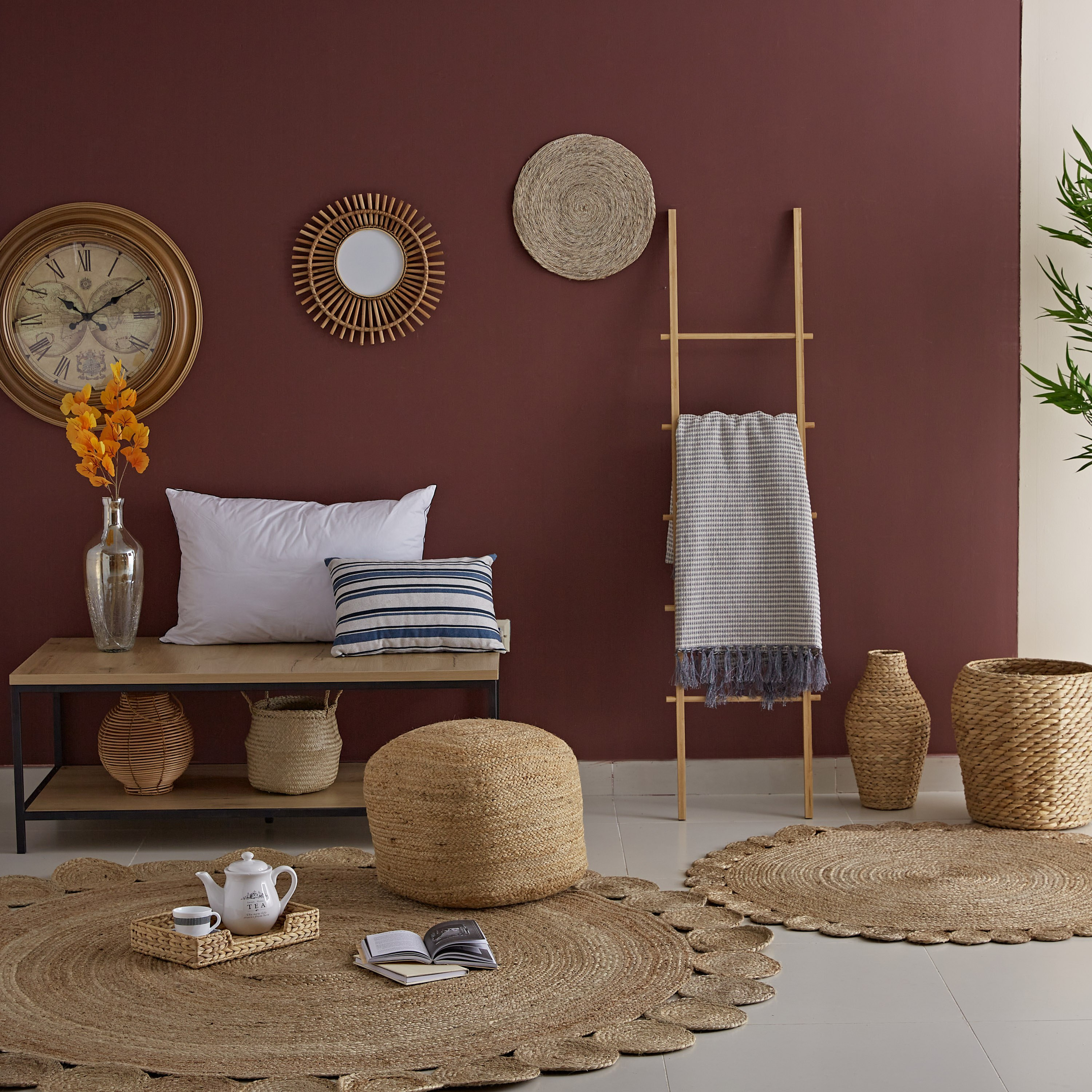 سجادة جوت مجدولة يدويًا من ناتشورا تابيس - 200 سم-hbxdecorandfurnishings-floorcoverings-rugs-image-4