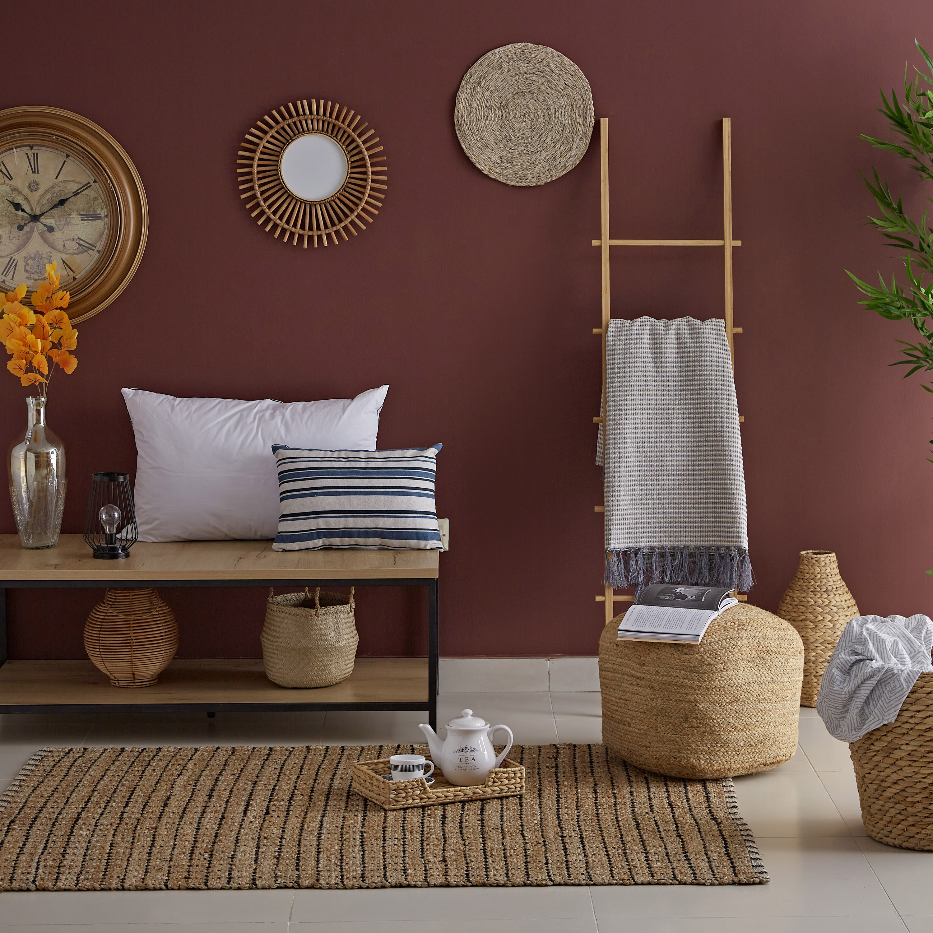 Natura Tabiey Hand Woven Jute Cotton Rug - 120x170 cm-hbxdecorandfurnishings-floorcoverings-rugs-image-4