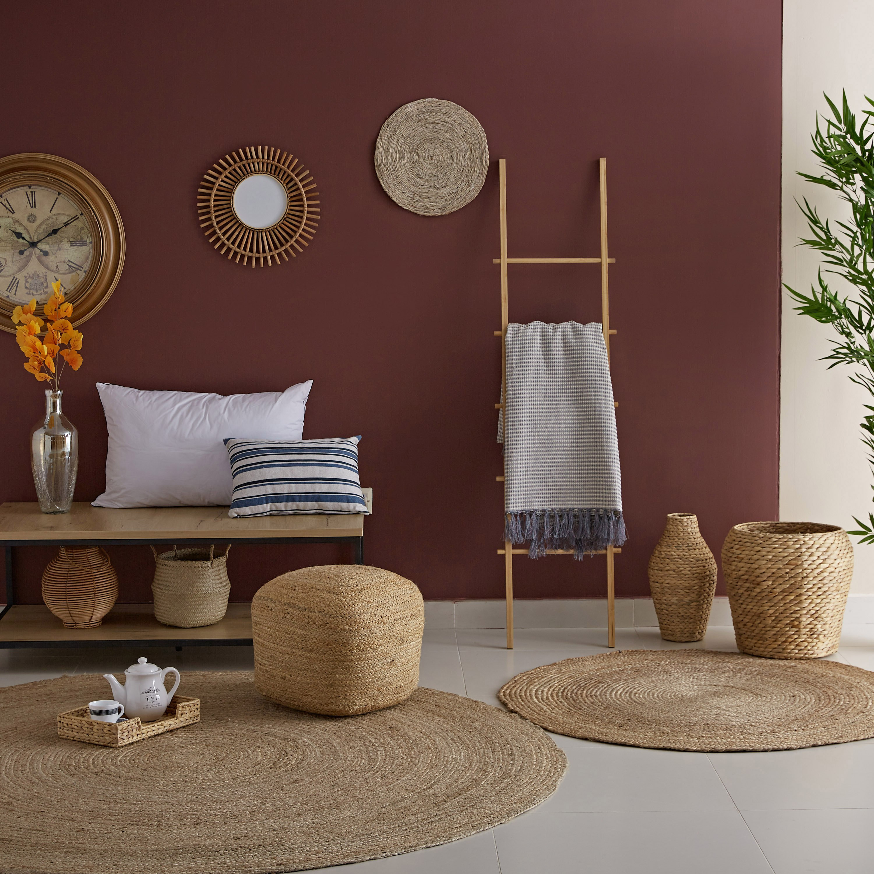 Natura Alvaro Handmade Large Jute Pouf - 45x45x35 cm-hbxlivingroom-sofasandarmchairs-ottomansandfootstools-image-4