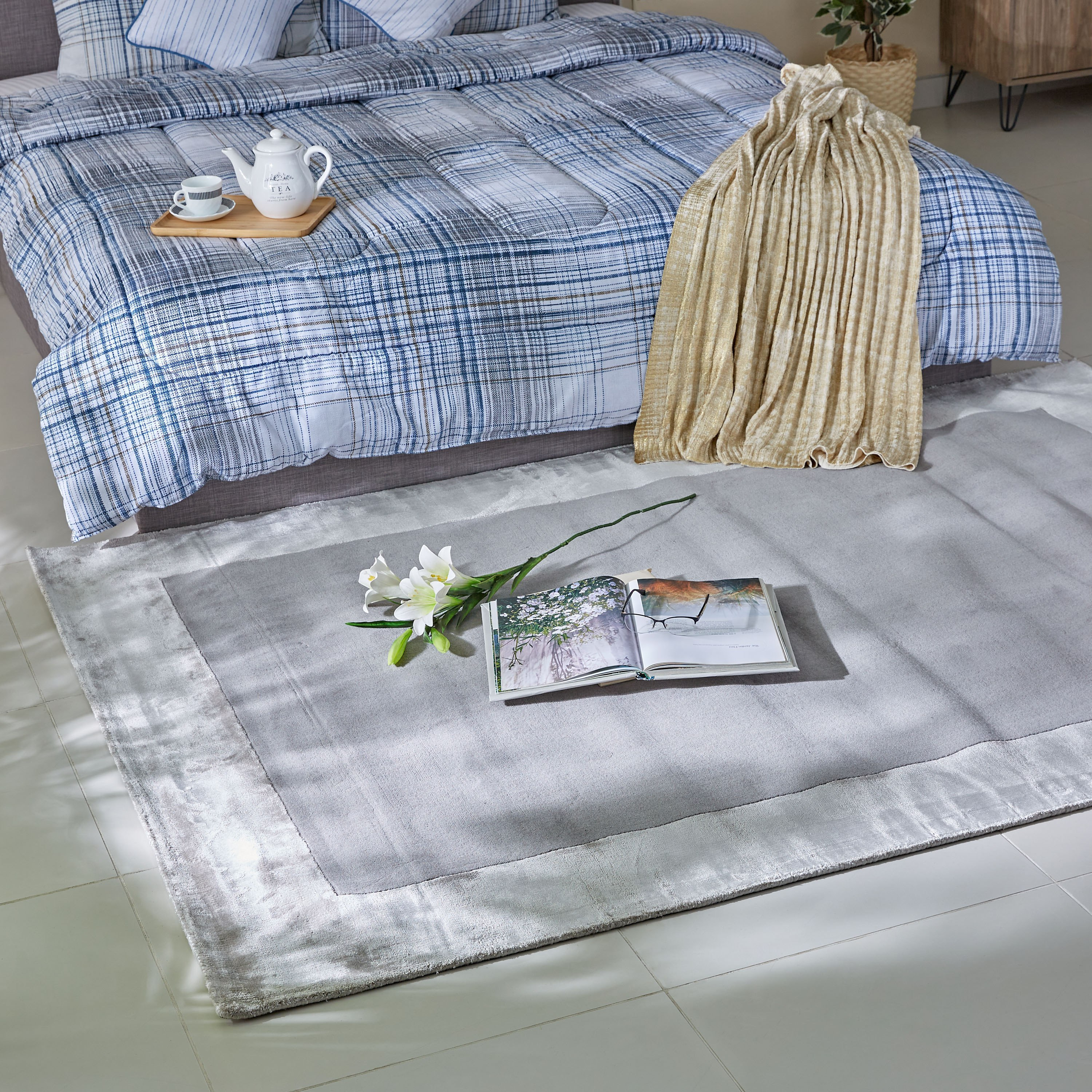 سجادة من الصوف والفسكوز صناعة يدوية من أسكوت - 230x160 سم-hbxdecorandfurnishings-floorcoverings-rugs-image-4