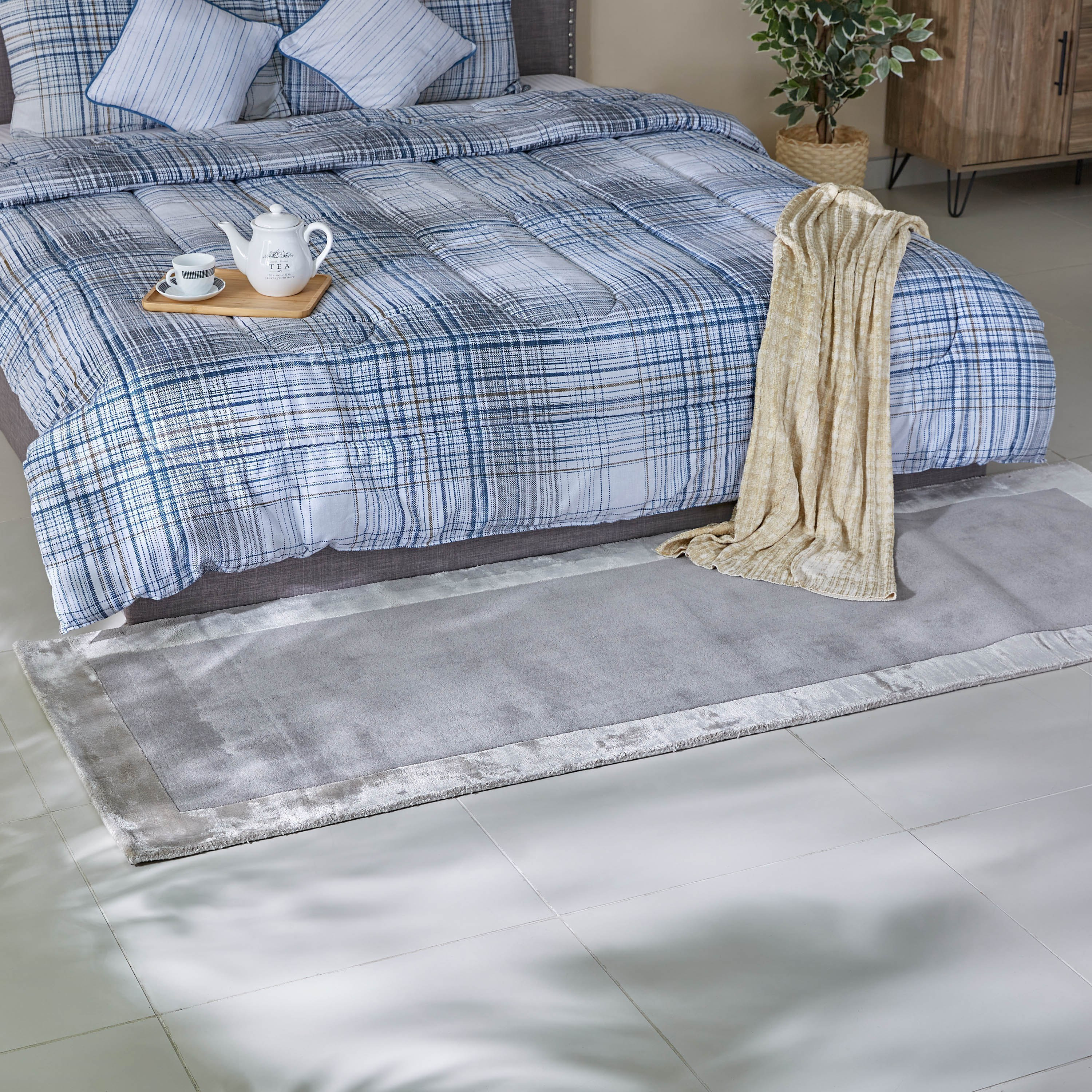 سجادة من الصوف والفسكوز صناعة يدوية من أسكوت - 230x80 سم-hbxdecorandfurnishings-floorcoverings-rugs-image-1