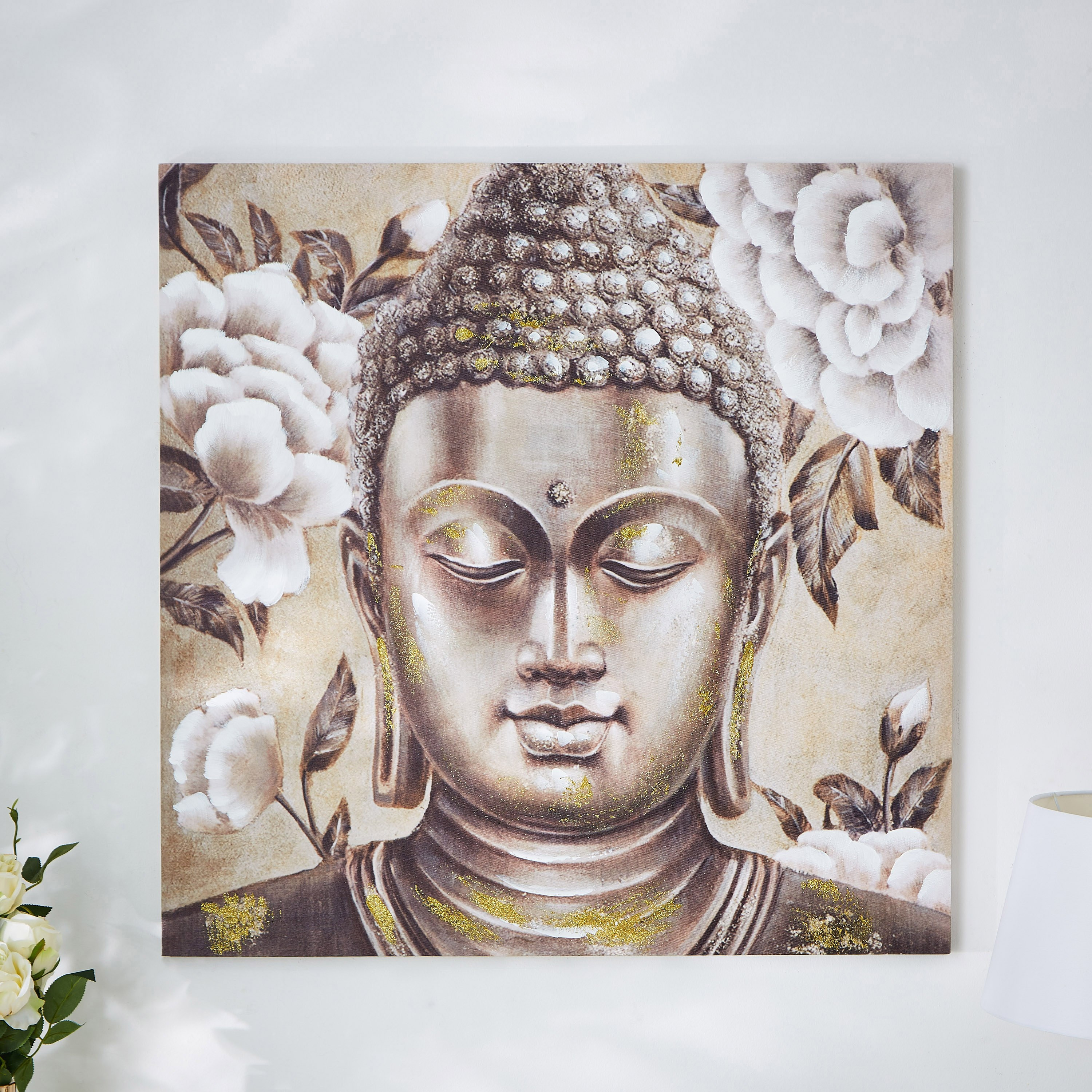 لوحة مؤطرة مرسومة بطبعات وجه بوذا - مونيه-PROMO_HB_AE_B1G1_250925-image-2