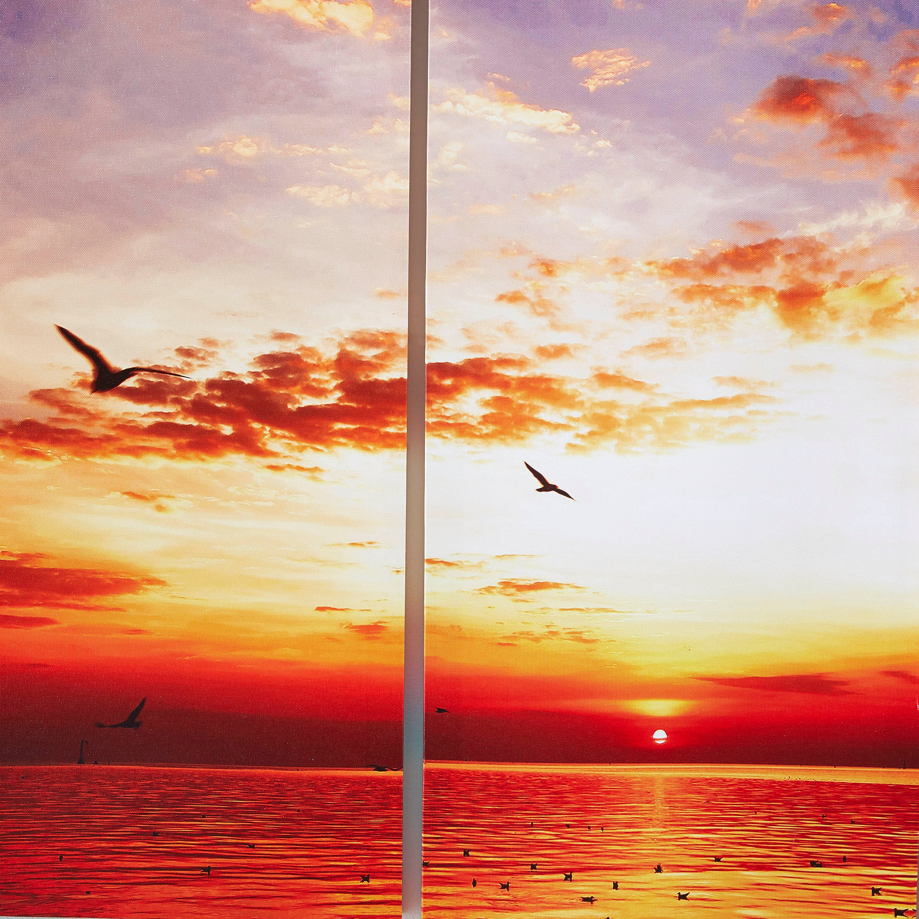 لوحة كانفاس مؤطرة بطبعات الغروب والطيور  5 قطع من مونيه-hbxdiningroom-walldecor-wallart-image-3