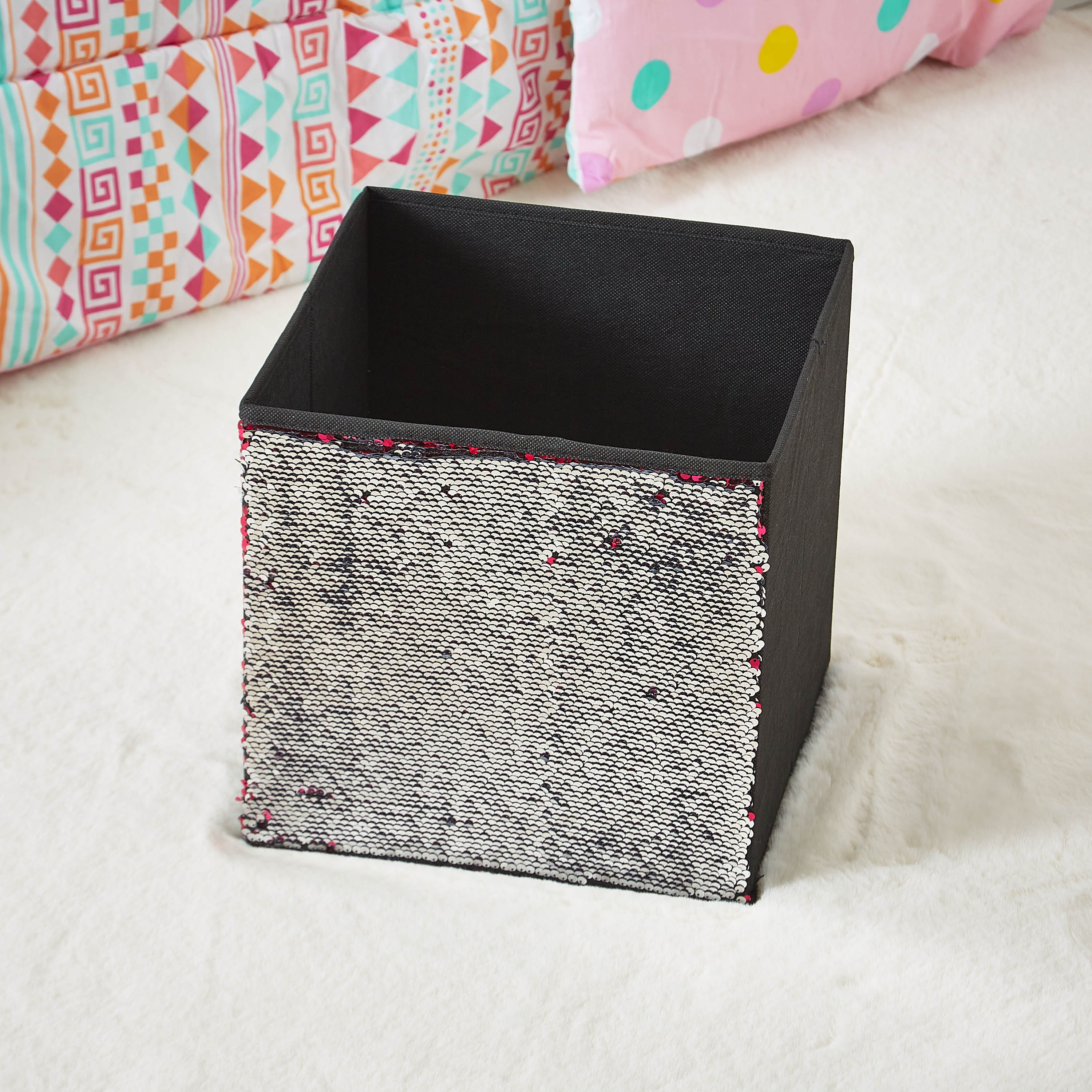 Glitz Two Way Sequins Fabric Storage Box-hbxhomeware-hbxkidsandyouth-image-2