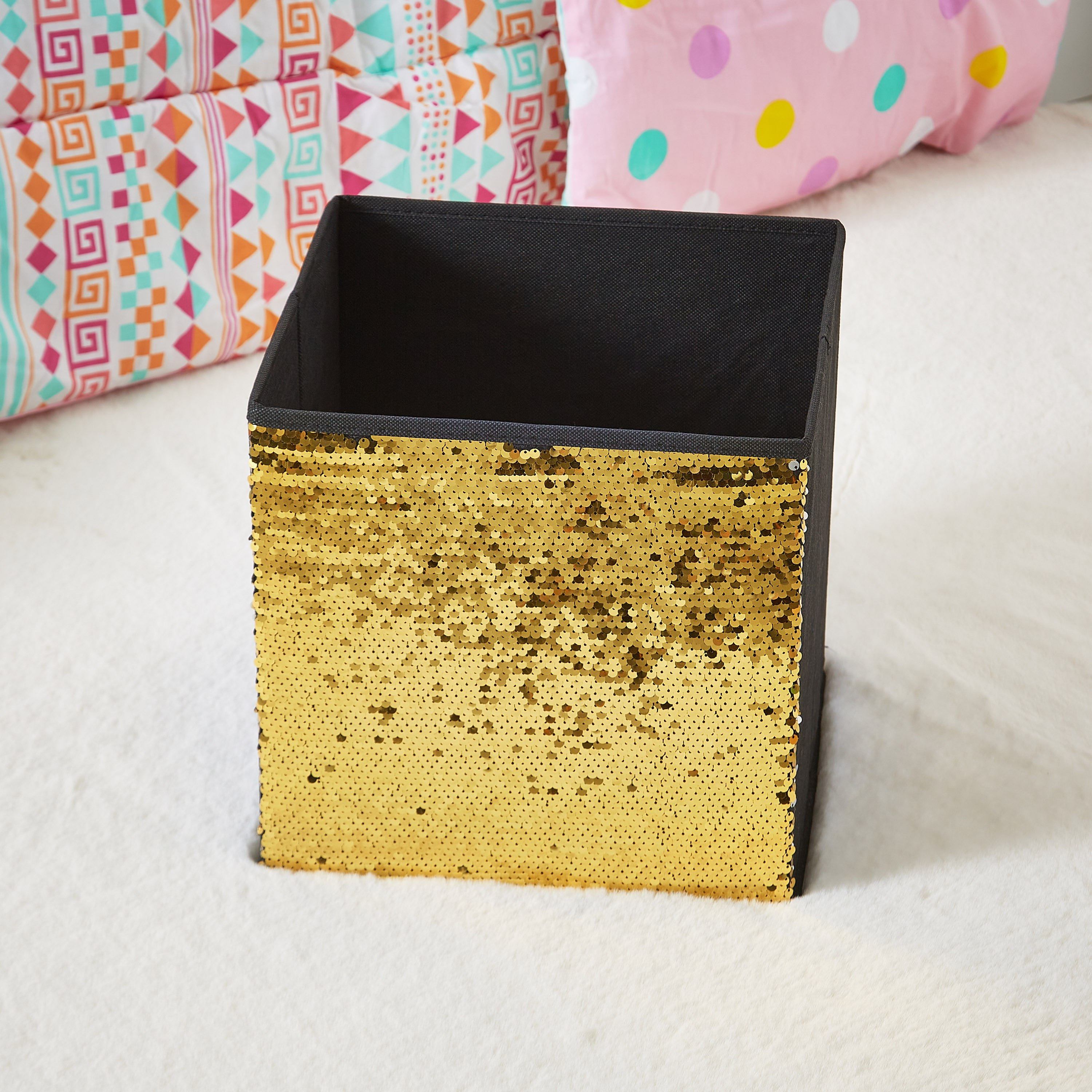 Glitz Two Way Sequins Fabric Storage Box-hbxhomeware-hbxkidsandyouth-image-1