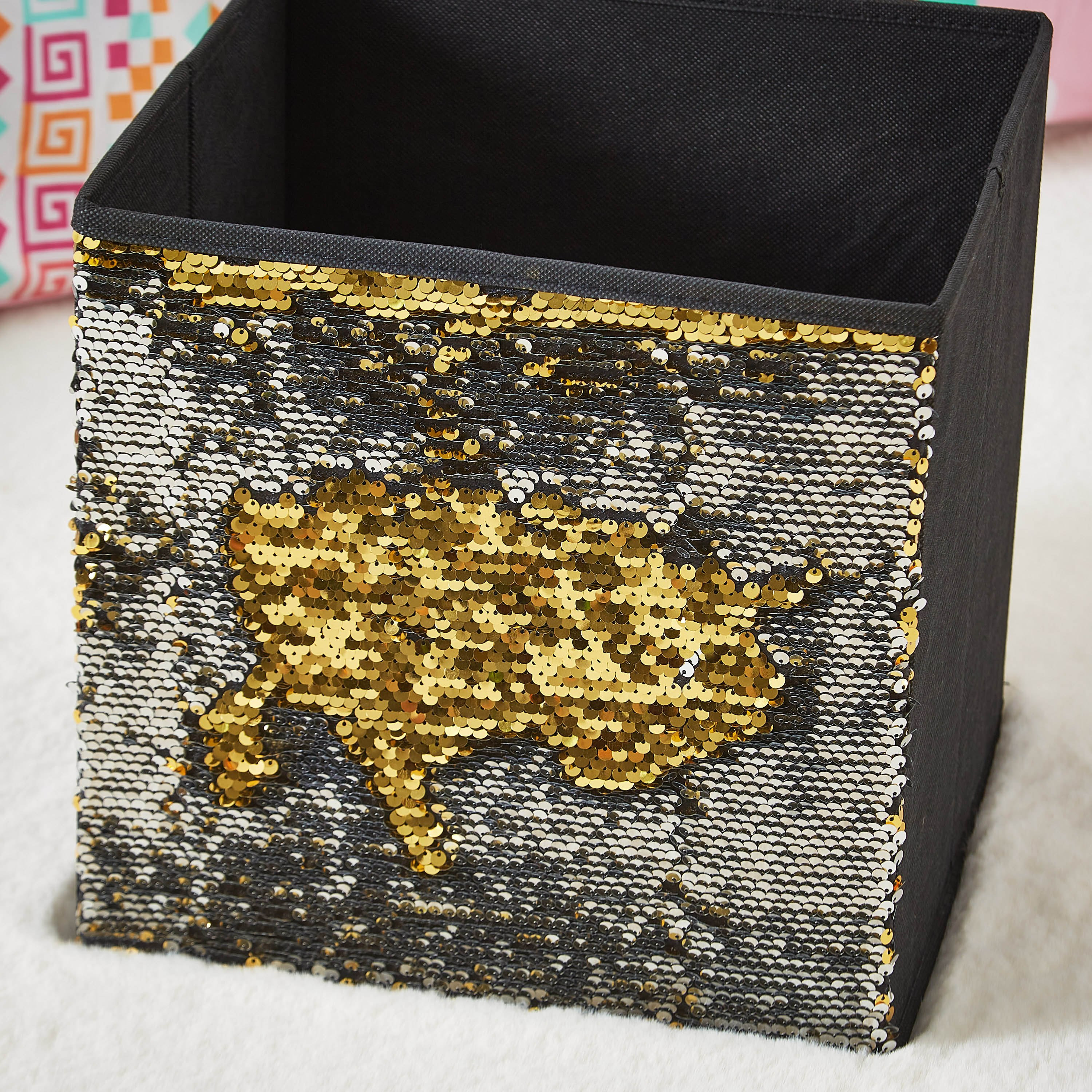 Glitz Two Way Sequins Fabric Storage Box-hbxhomeware-hbxkidsandyouth-image-3