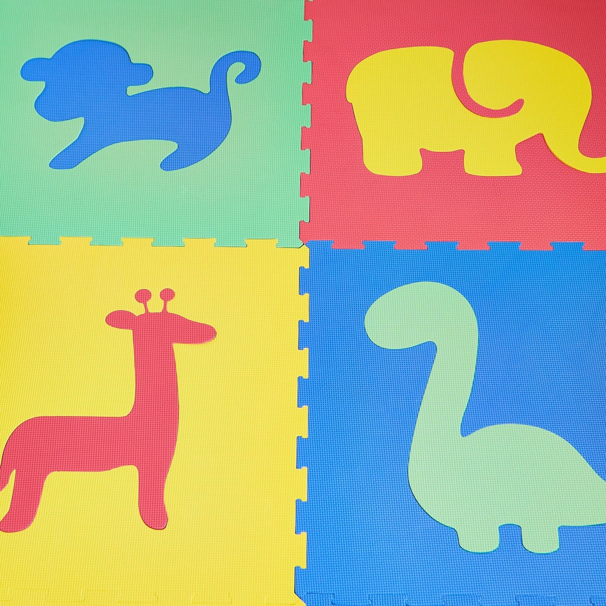 طقم بساط أرضيات أحجية على شكل حيوانات 4 قطع من جوي - 60x60 سم-hbxhomeware-hbxkidsandyouth-image-2