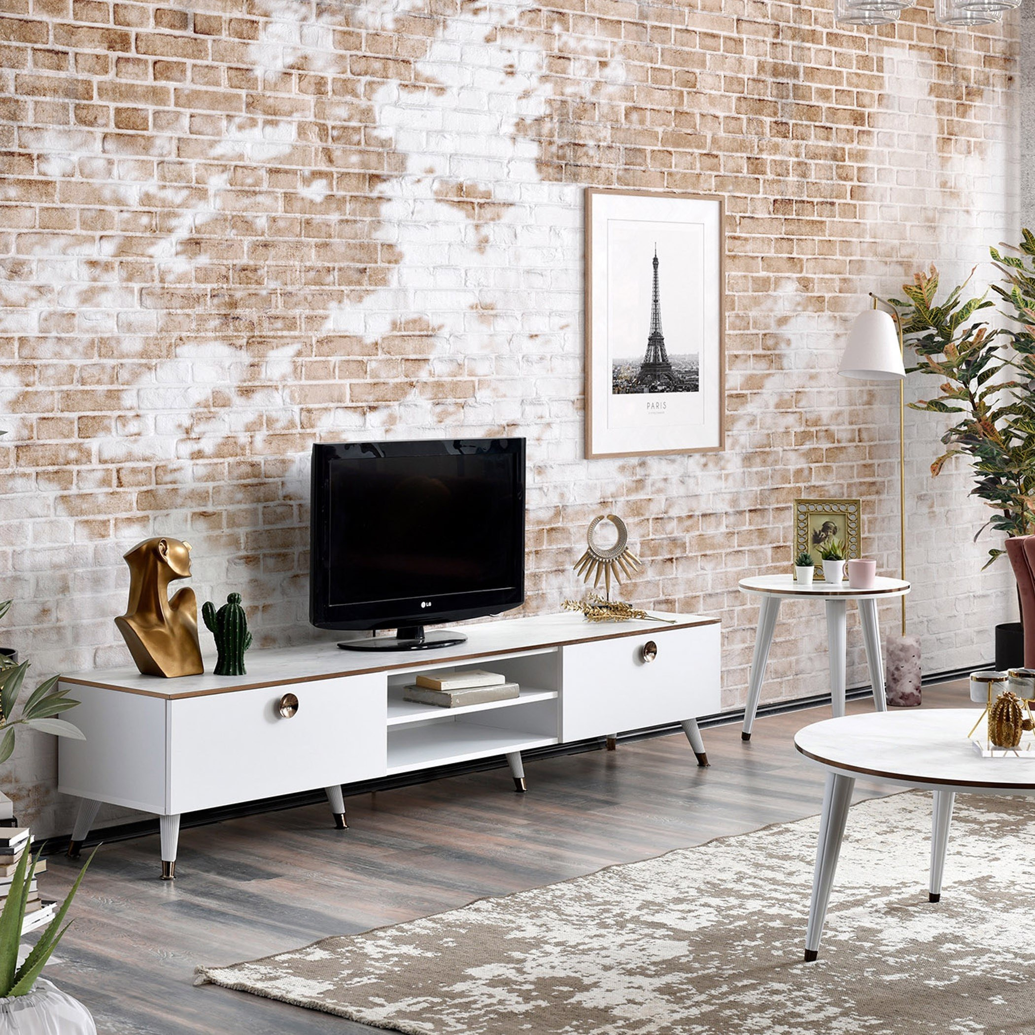 وحدة تلفاز منخفضة للأجهزة حتى 85 بوصة من روشيل-hbxlivingroom-mediaunitsandstorage-tvunits-image-1