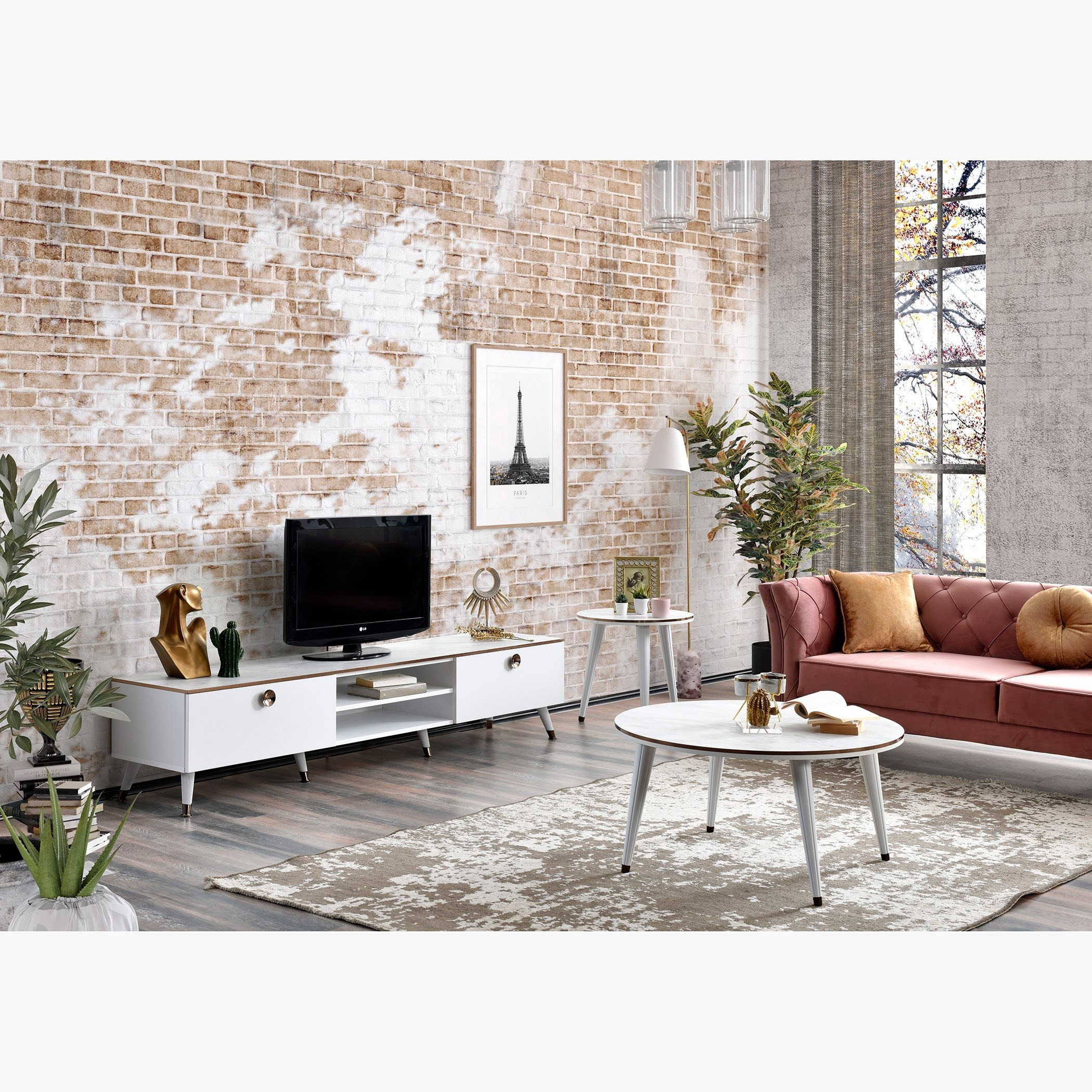 Rochelle Round End Table-hbxfurniture-livingroom-endtables-image-4