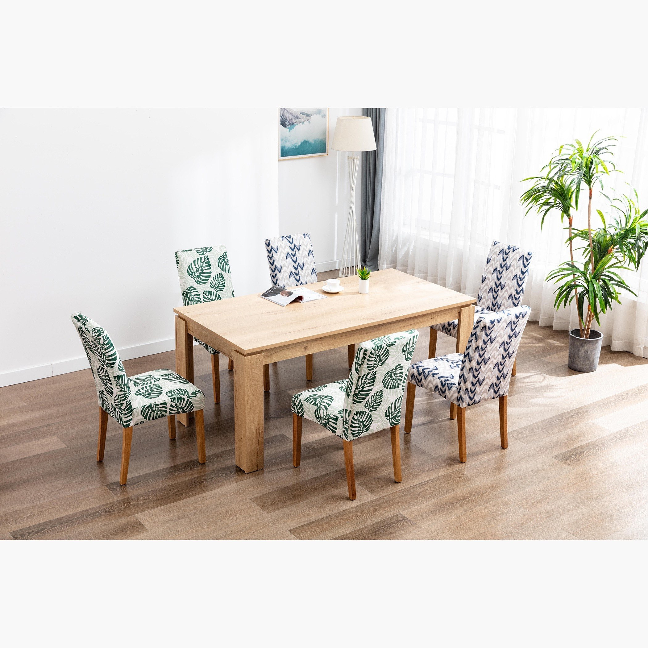 Six seater deals dining table