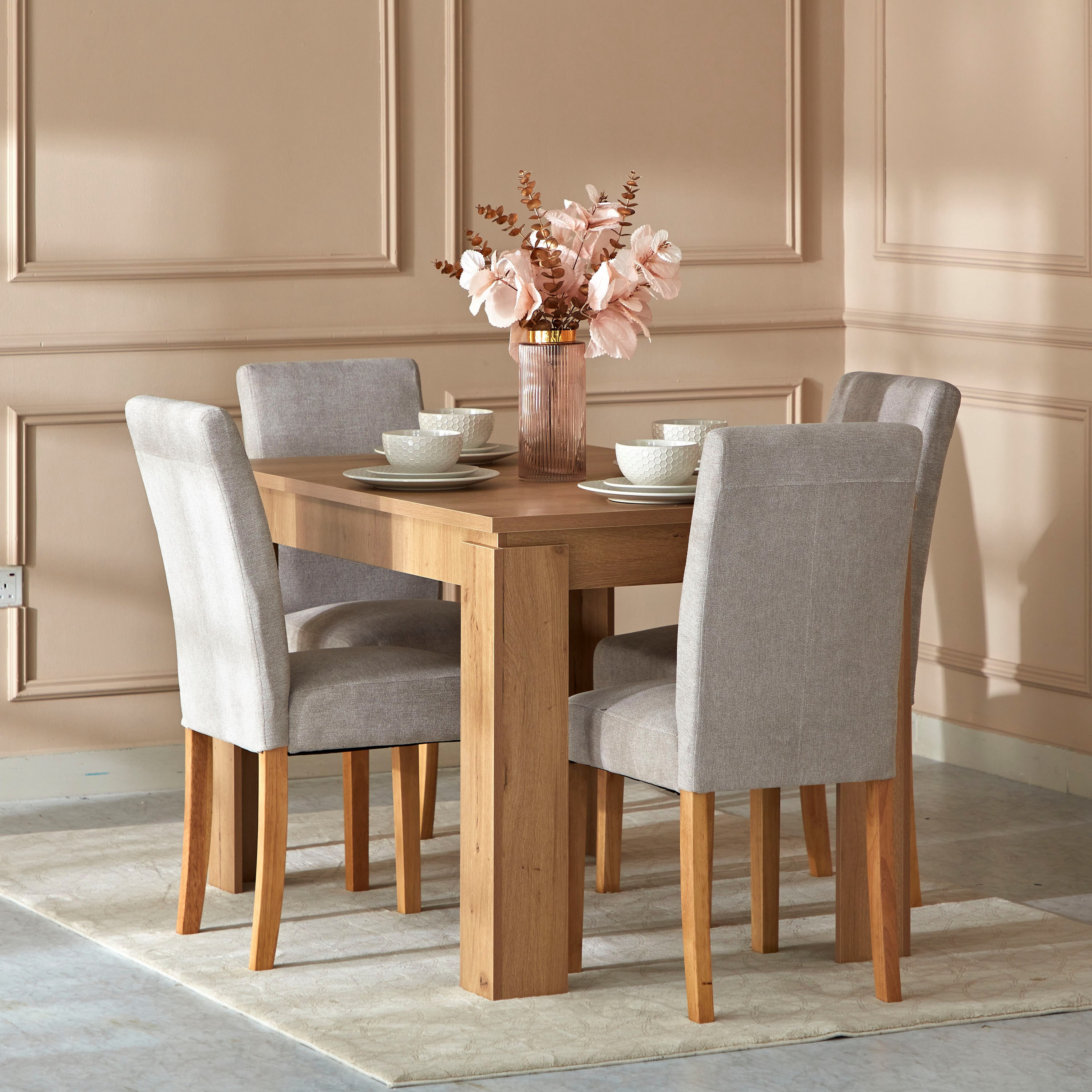 طاولة سفرة لـ4 مقاعد من بالي-hbxfurniture-diningtablesandsets-diningtables-fourseater-image-6