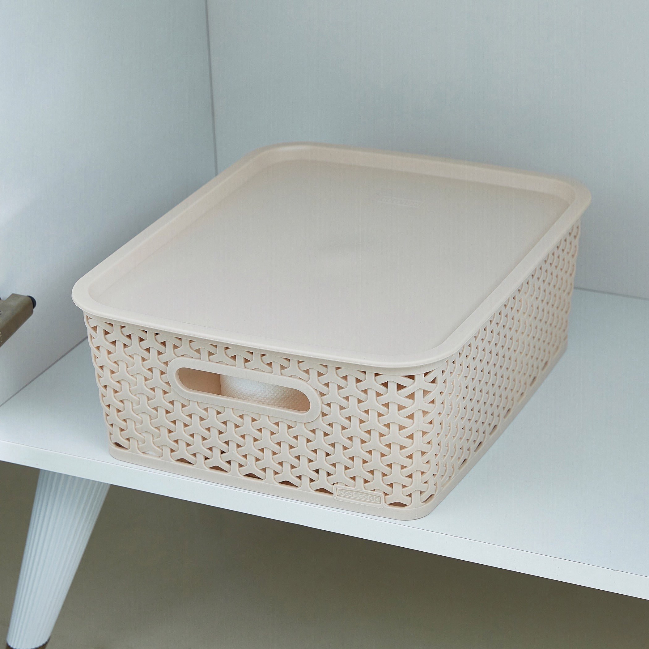 Spectra Royal Basket with Lid - 30x37x13 cm-hbxbedroom-bedroomaccessories-bedroomstorage-image-1
