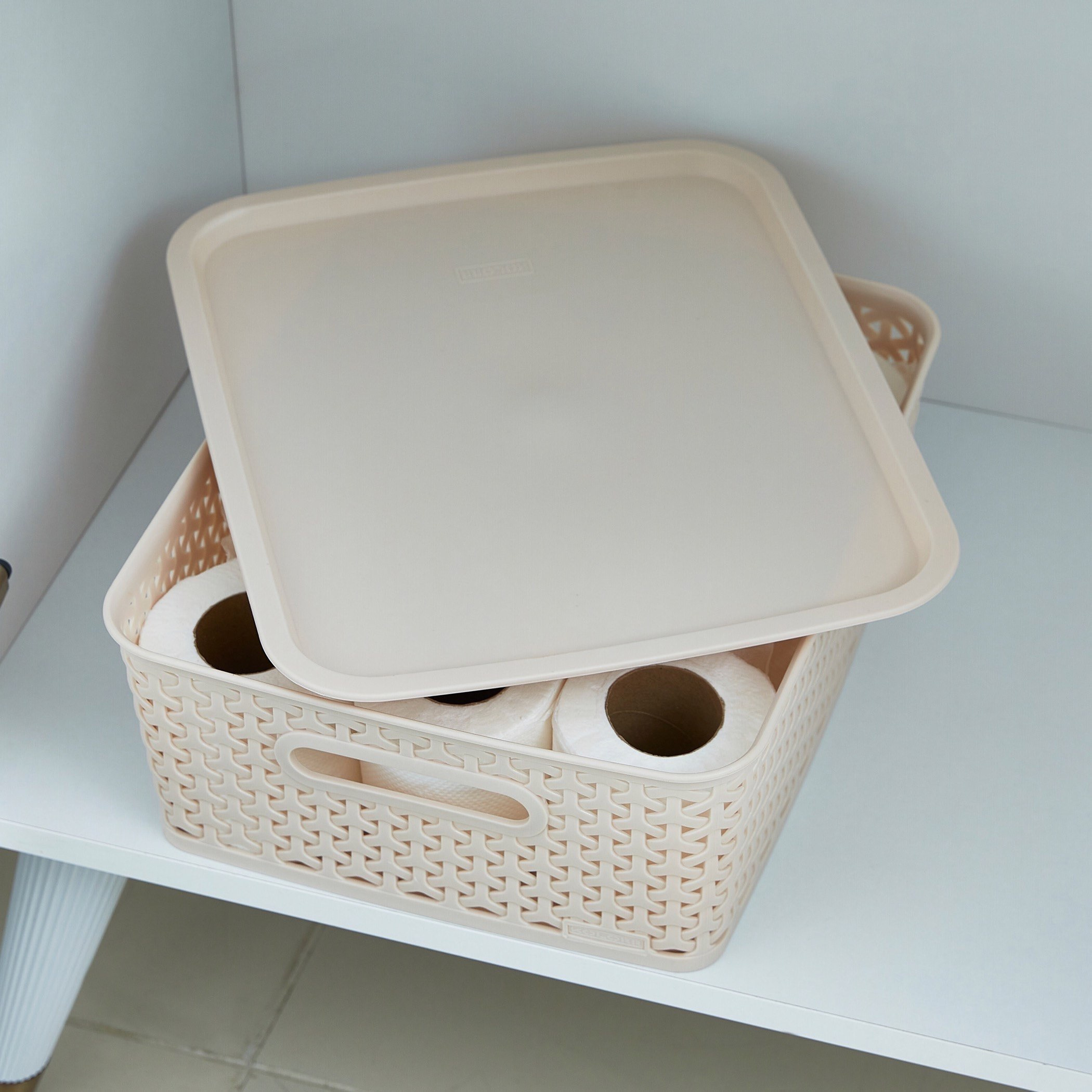 Spectra Royal Basket with Lid - 30x37x13 cm-hbxbedroom-bedroomaccessories-bedroomstorage-image-2