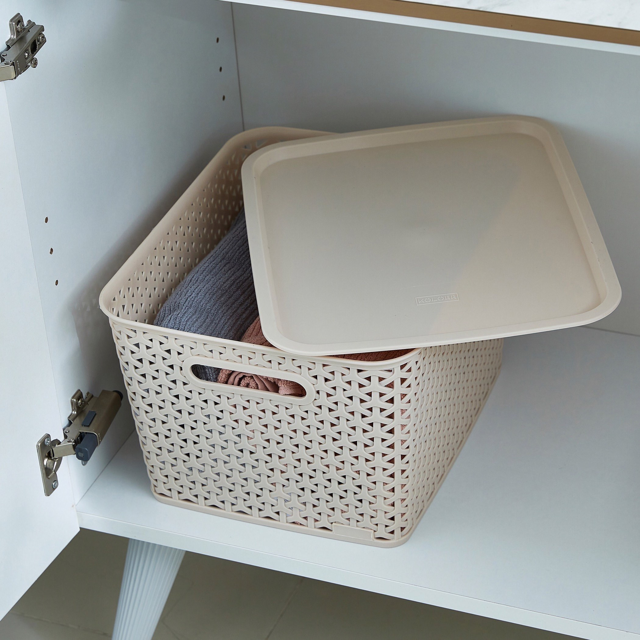 سلة رويال بغطاء من سبكترا - 37 × 20 × 22 سم-hbxbedroom-bedroomaccessories-bedroomstorage-image-2