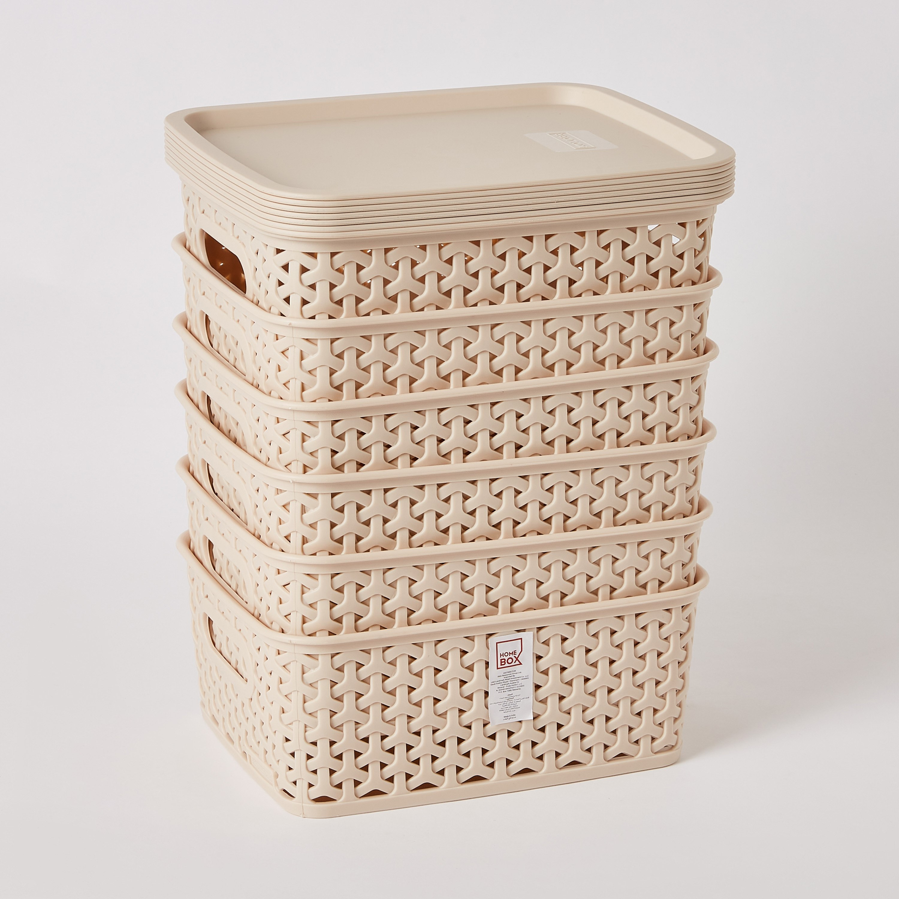 طقم سلال من 12 قطعة من فيجا - 20 × 25 × 10 سم-hbxbedroom-bedroomaccessories-bedroomstorage-image-6