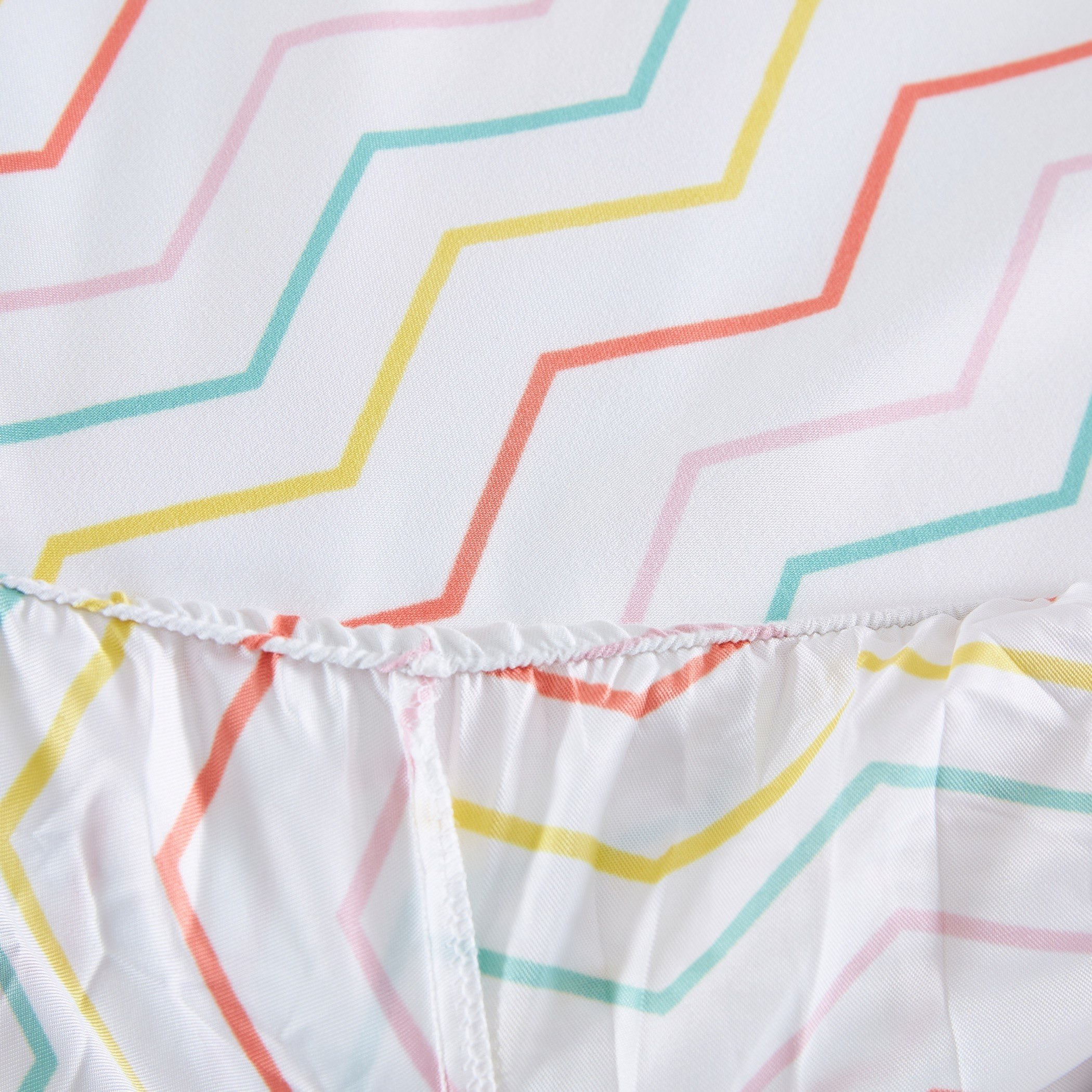 شرشف مطّاطي فردي بطبعات من شيفرون - 90x200 سم-hbxhomeware-bedding-fittedsheets-image-4