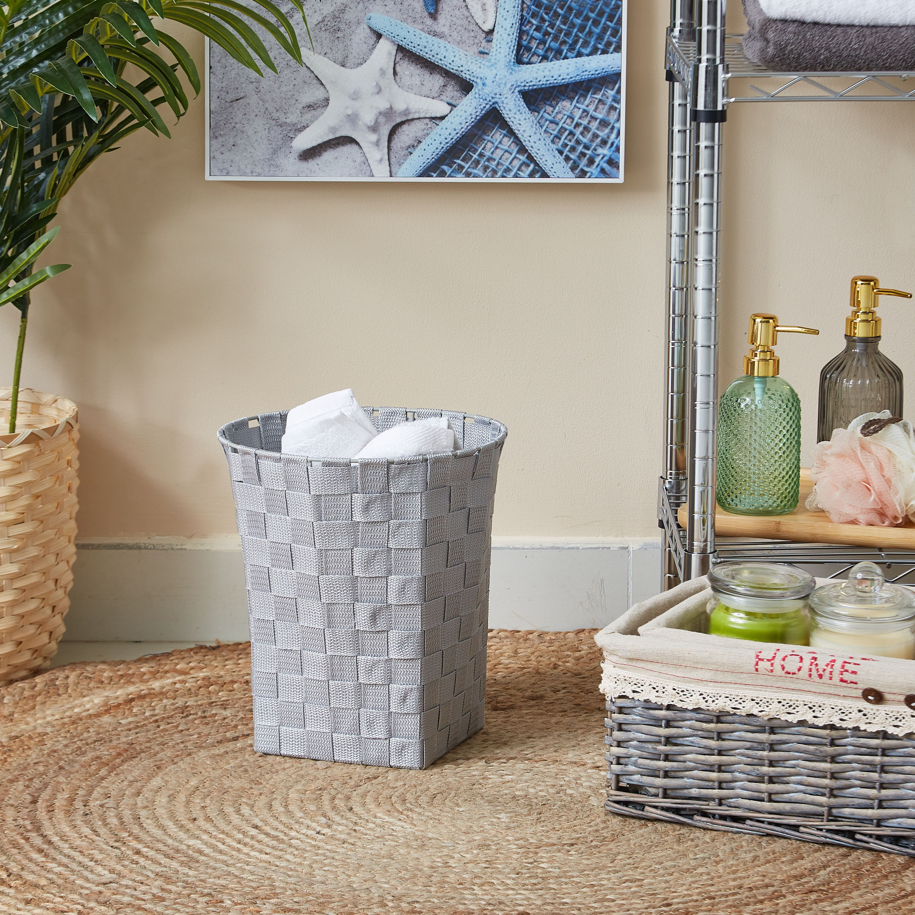 سلة غسيل بتصميم حزام - 25x30 سم-hbxbathroom-bathroomstorage-laundryhampers-image-4