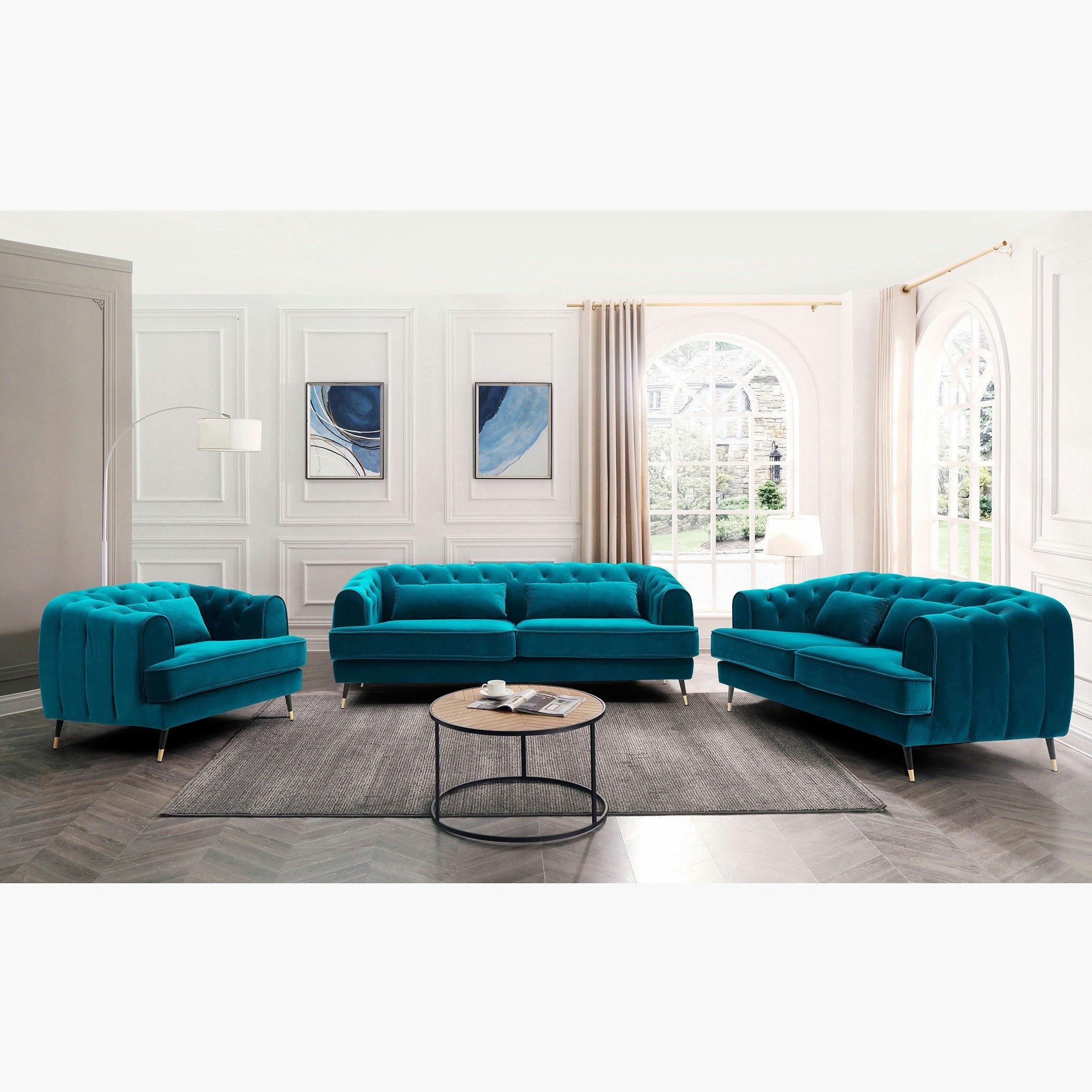 كنبة مخمليّة 3 مقاعد مع وسادتين من آليسون-hbxlivingroom-sofasandarmchairs-sofas-image-5