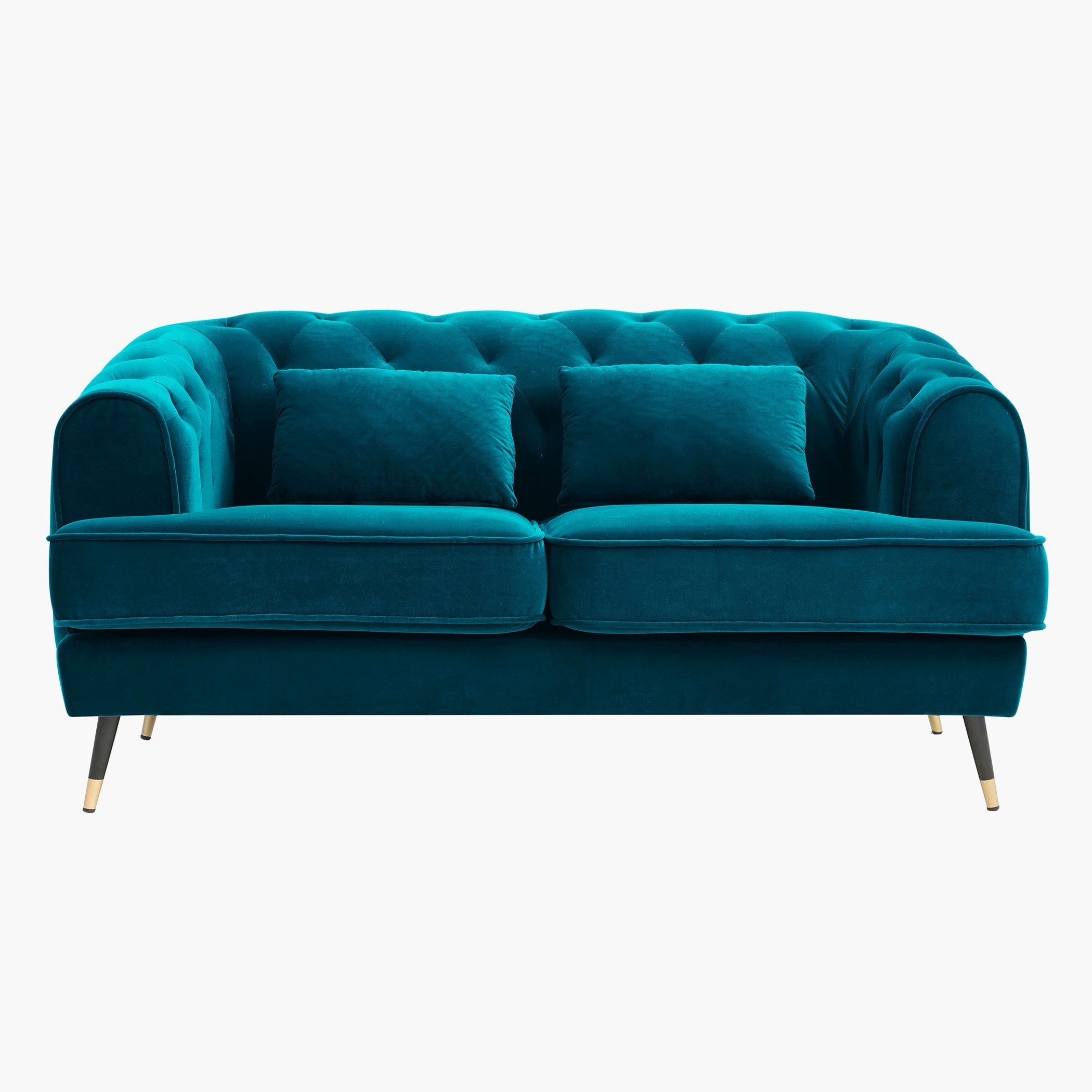 كنبة مخمليّة مقعدين مع وسادتين من أليسون-hbxlivingroom-sofasandarmchairs-sofas-image-2