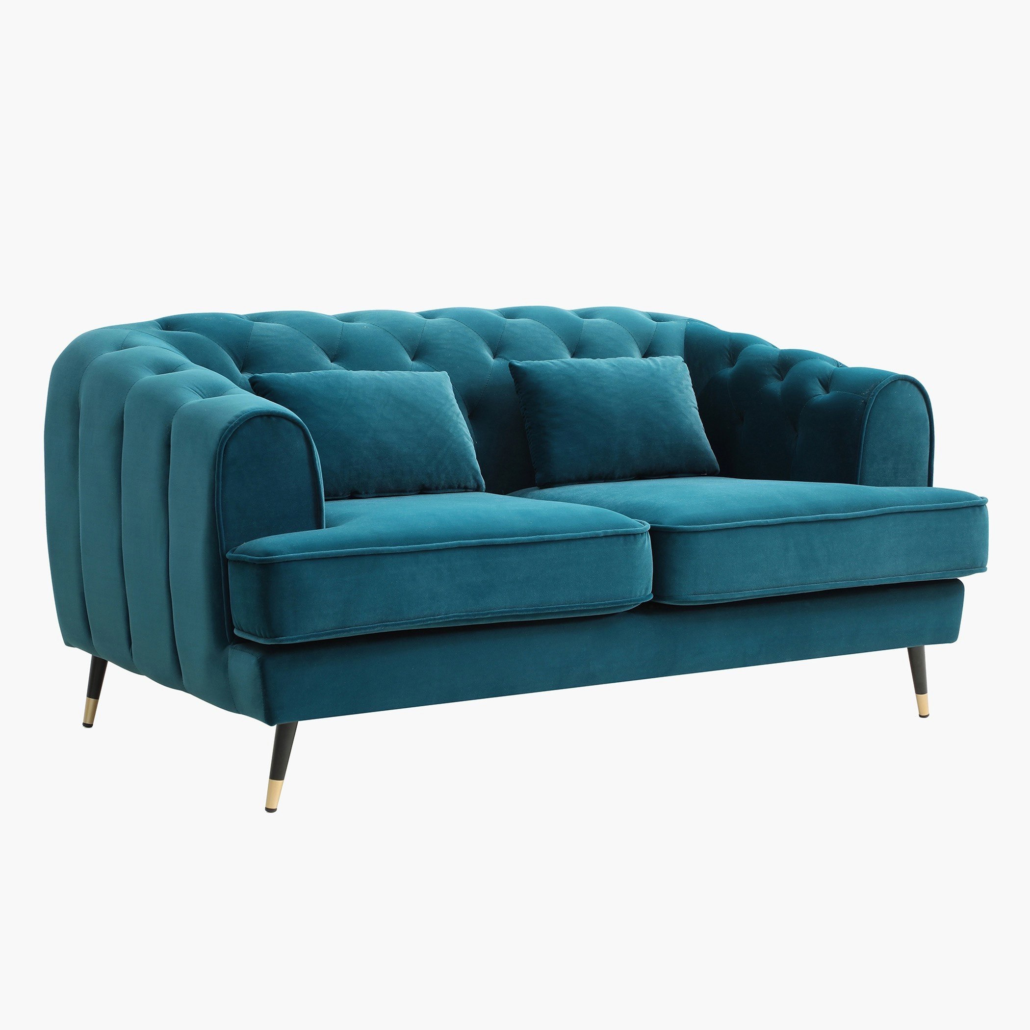 كنبة مخمليّة مقعدين مع وسادتين من أليسون-hbxlivingroom-sofasandarmchairs-sofas-image-3