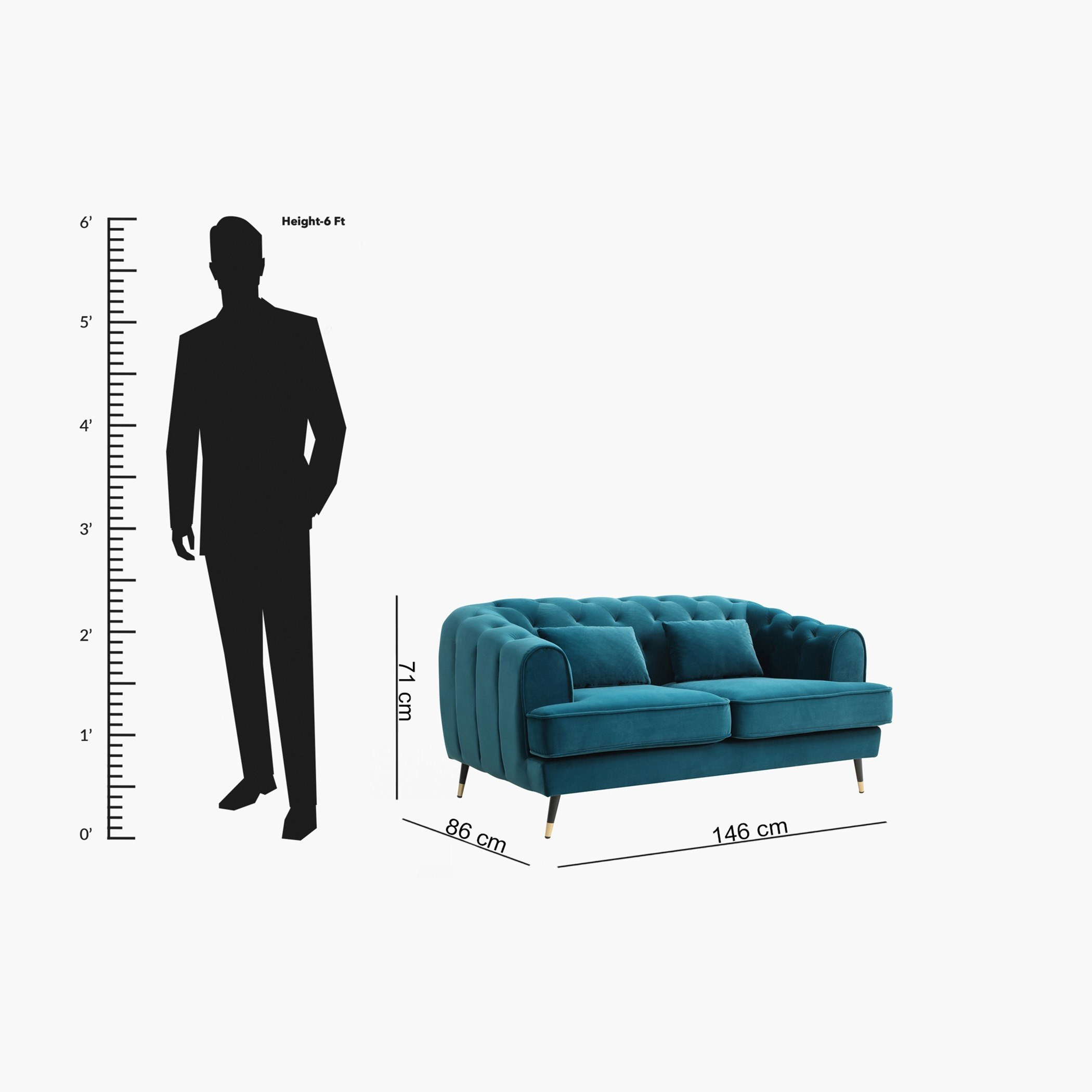 كنبة مخمليّة مقعدين مع وسادتين من أليسون-hbxlivingroom-sofasandarmchairs-sofas-image-7