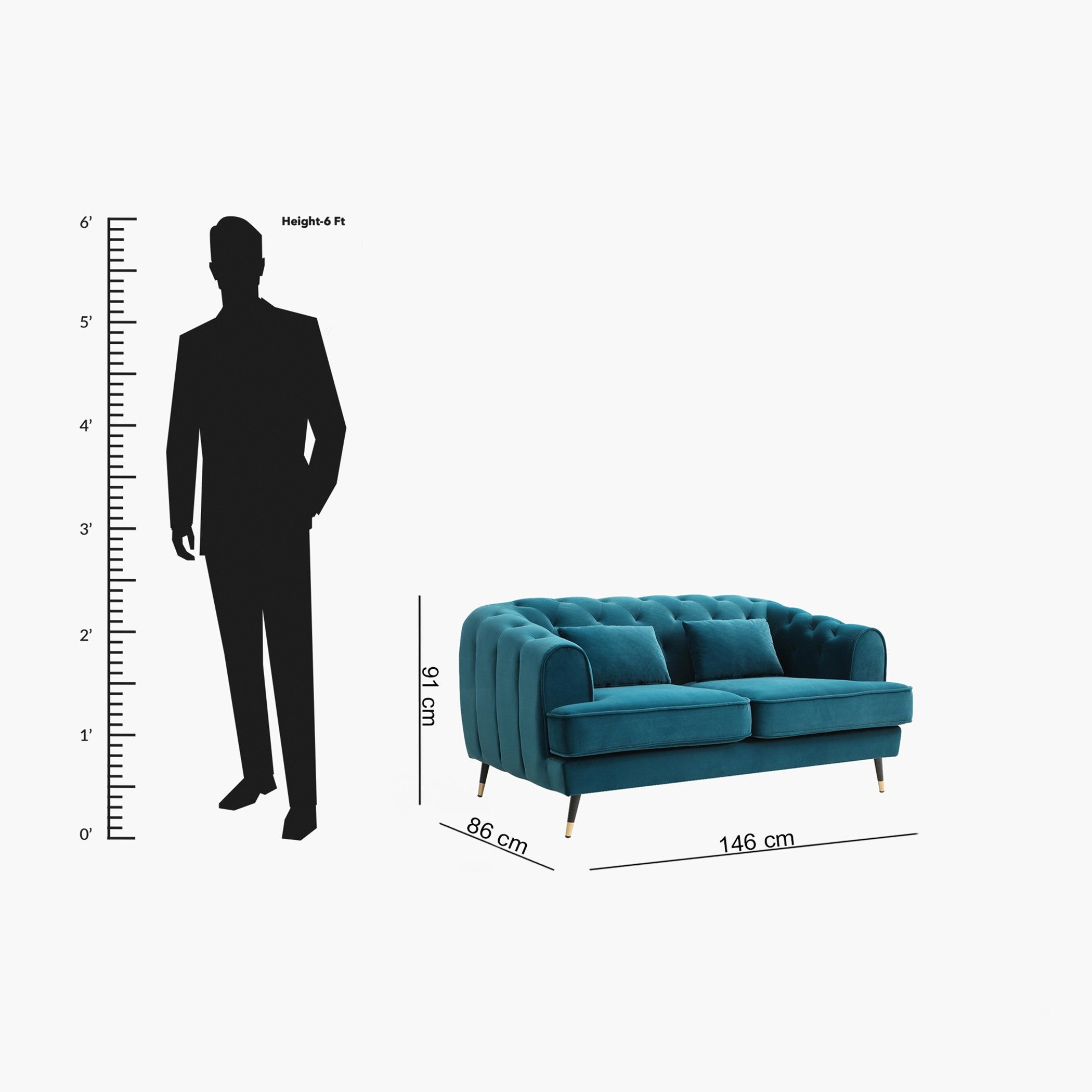 كنبة مخمليّة مقعدين مع وسادتين من أليسون-hbxlivingroom-sofasandarmchairs-sofas-image-8
