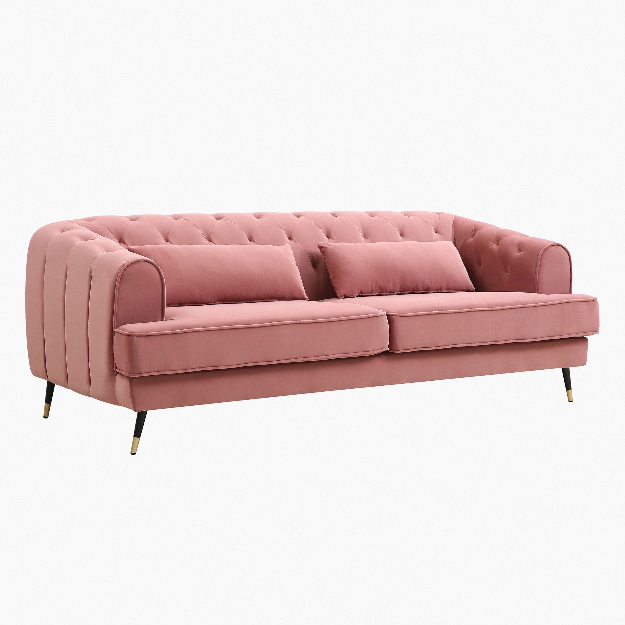 كنبة مخمليّة 3 مقاعد مع وسادتين من آليسون-hbxlivingroom-sofasandarmchairs-sofas-image-2