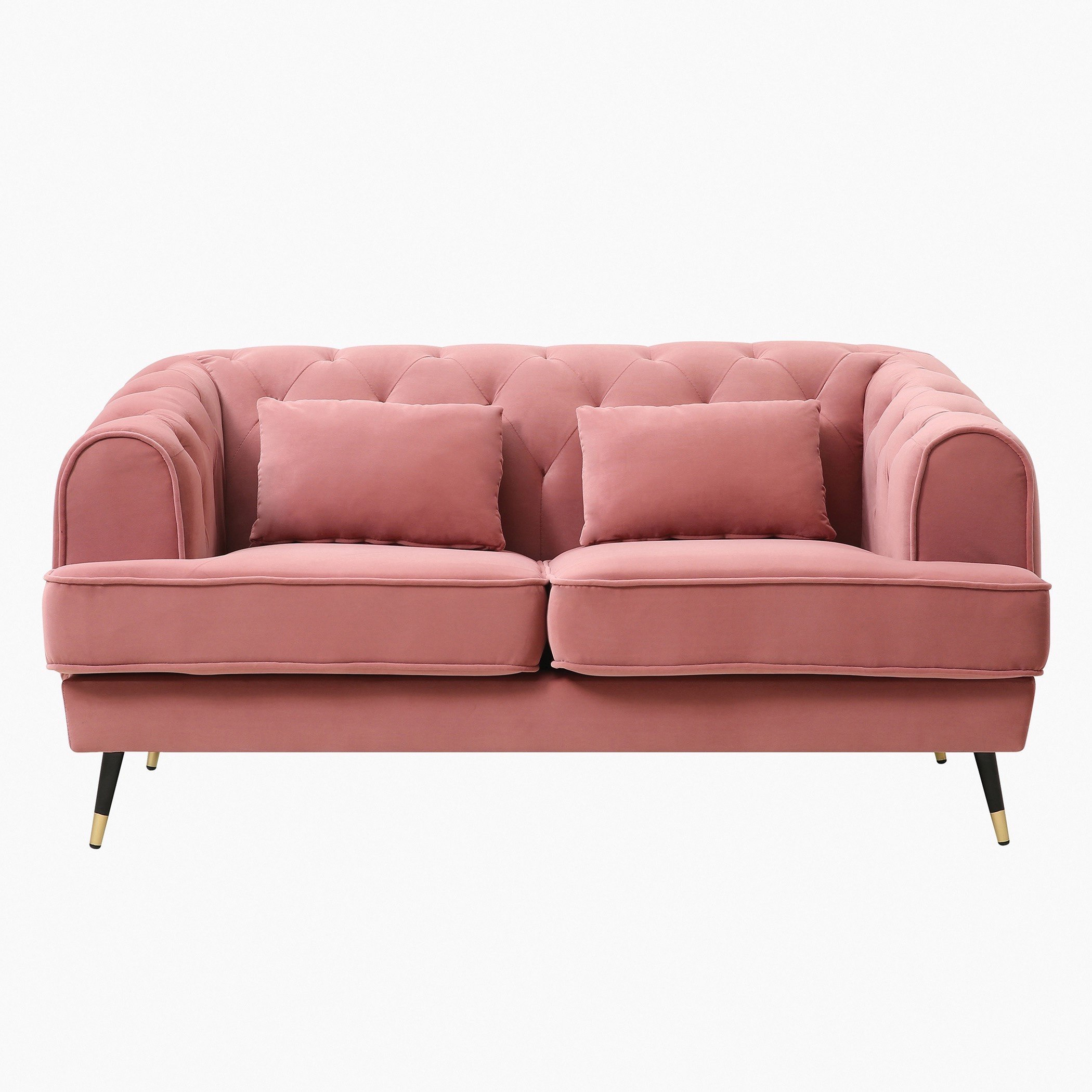 كنبة مخمليّة مقعدين مع وسادتين من آليسون-hbxlivingroom-sofasandarmchairs-sofas-image-2