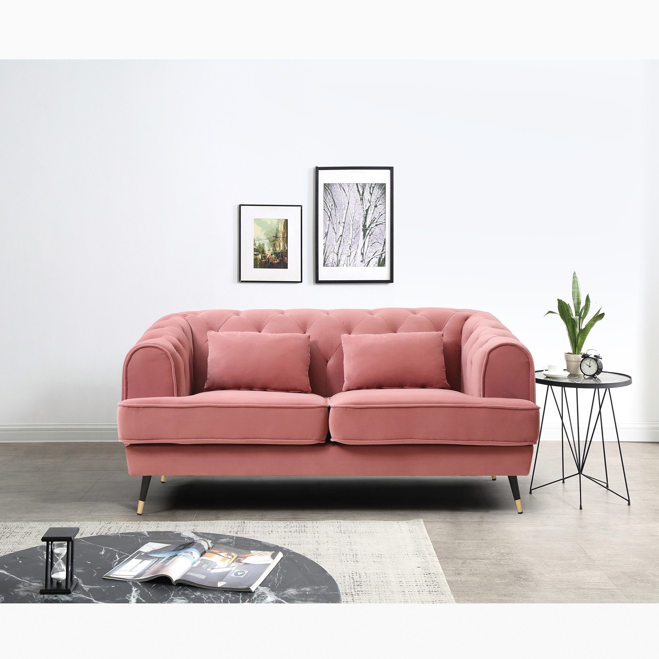 كنبة مخمليّة مقعدين مع وسادتين من آليسون-hbxlivingroom-sofasandarmchairs-sofas-image-6