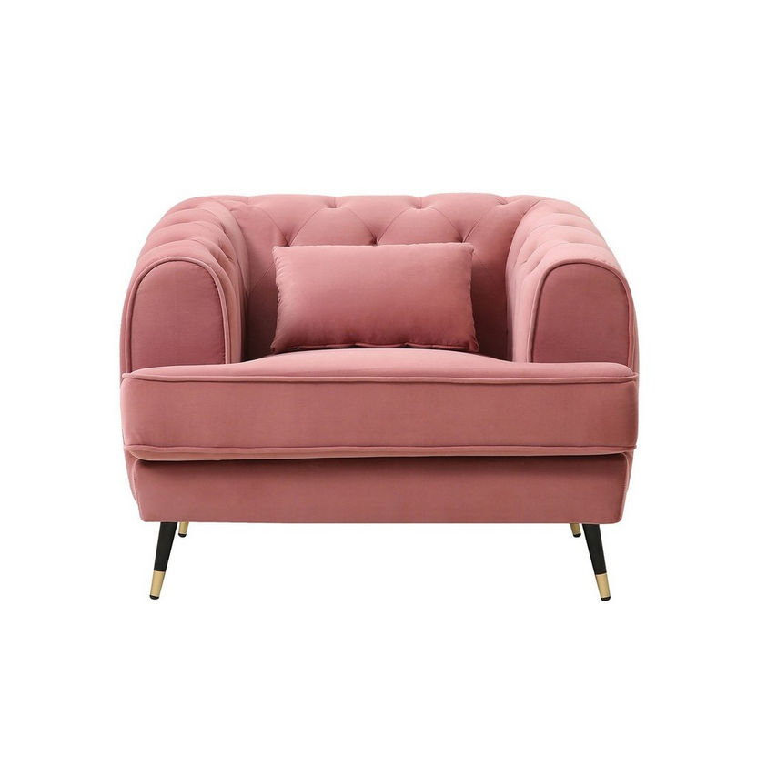 Alison 1-Seater Velvet Sofa with Cushion-Sofas-image-1