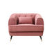Alison 1-Seater Velvet Sofa with Cushion-Sofas-thumbnail-1