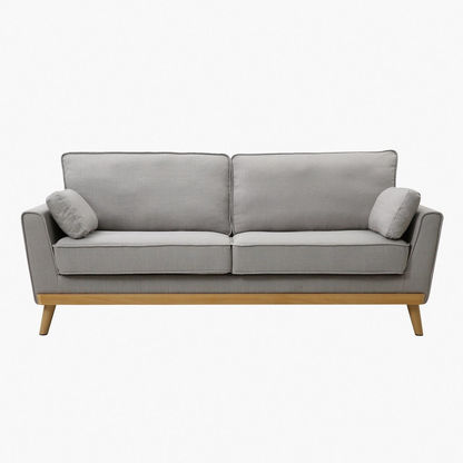 Sweden 3-Seater Fabric Sofa with 2 Cushions