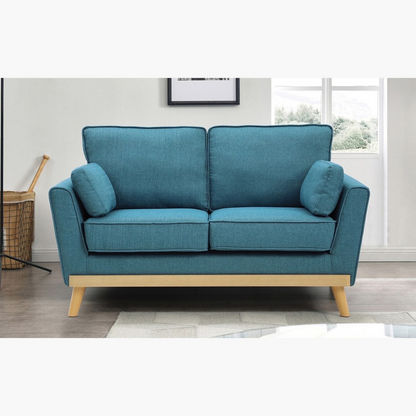 Sweden 2-Seater Fabric Sofa with 2 Cushions