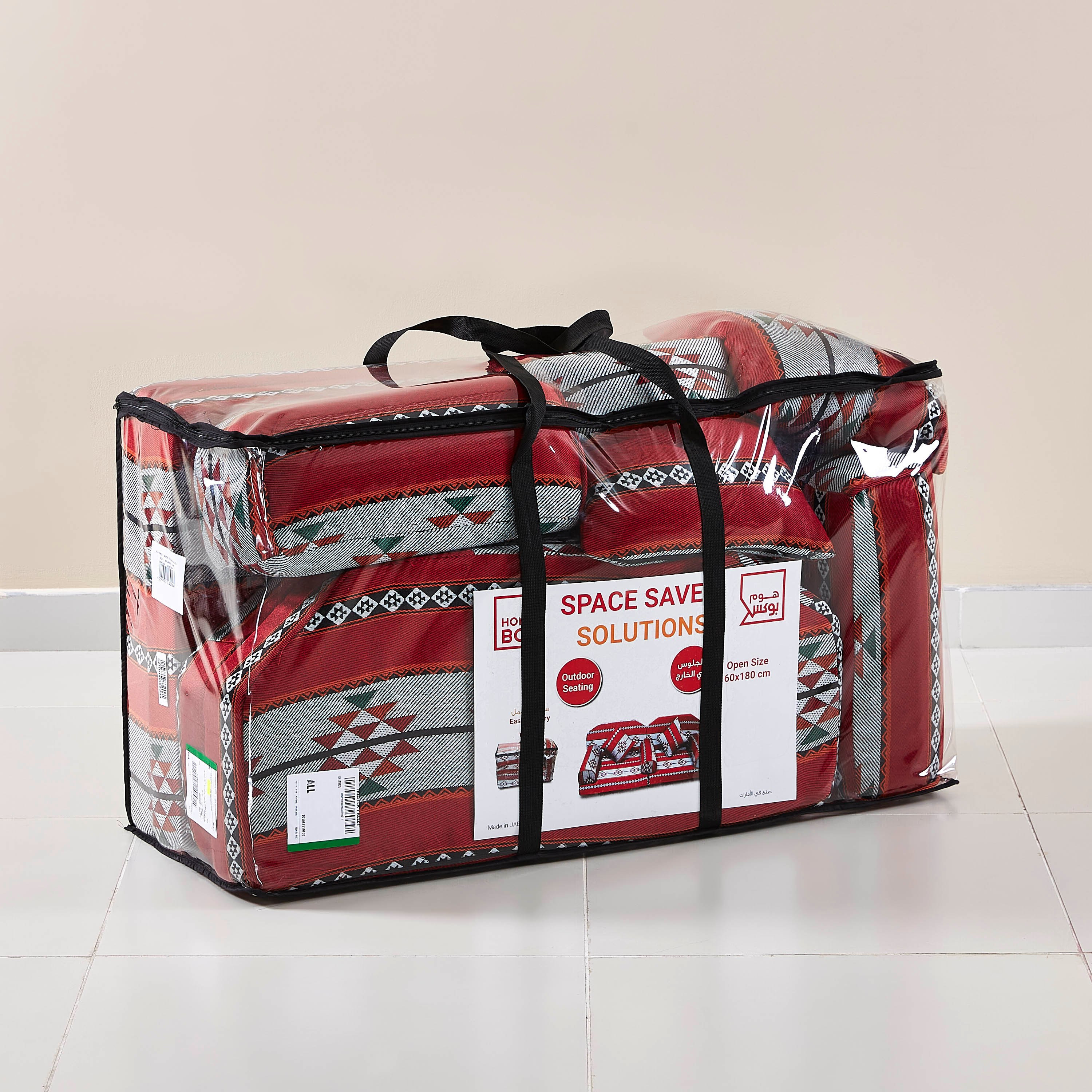 SleepEase iFaris 2-Seater Folding Majlis - 60x180x10 cm-hbxdecorandfurnishings-homefurnishings-cushionsandcovers-floorcushions-image-8