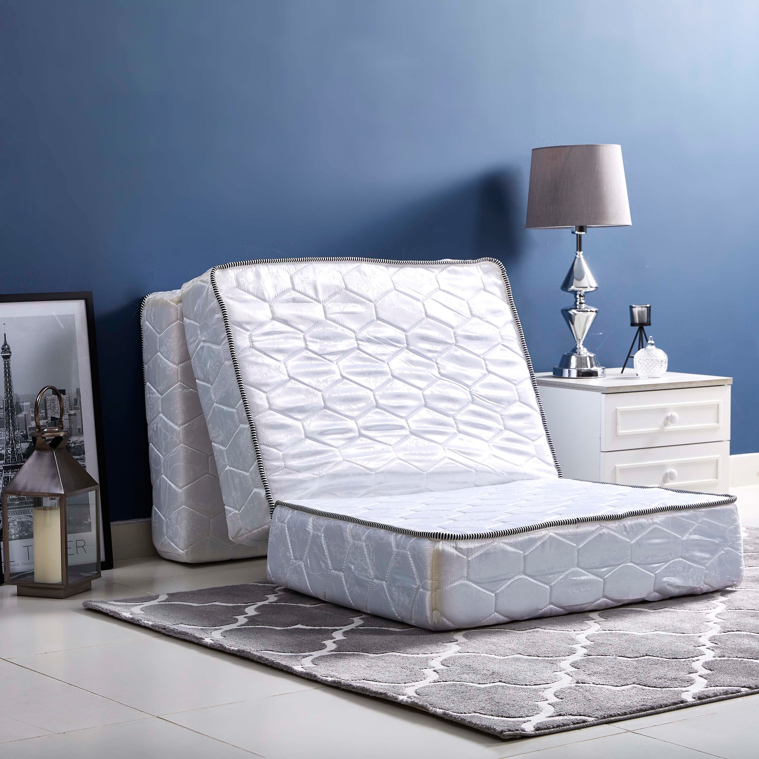مرتبة بطّية ثلاثية ونوابض للسفر والضيوف من ليون - 90x190 سم-hbxfurniture-bedroom-mattresses-single-image-2