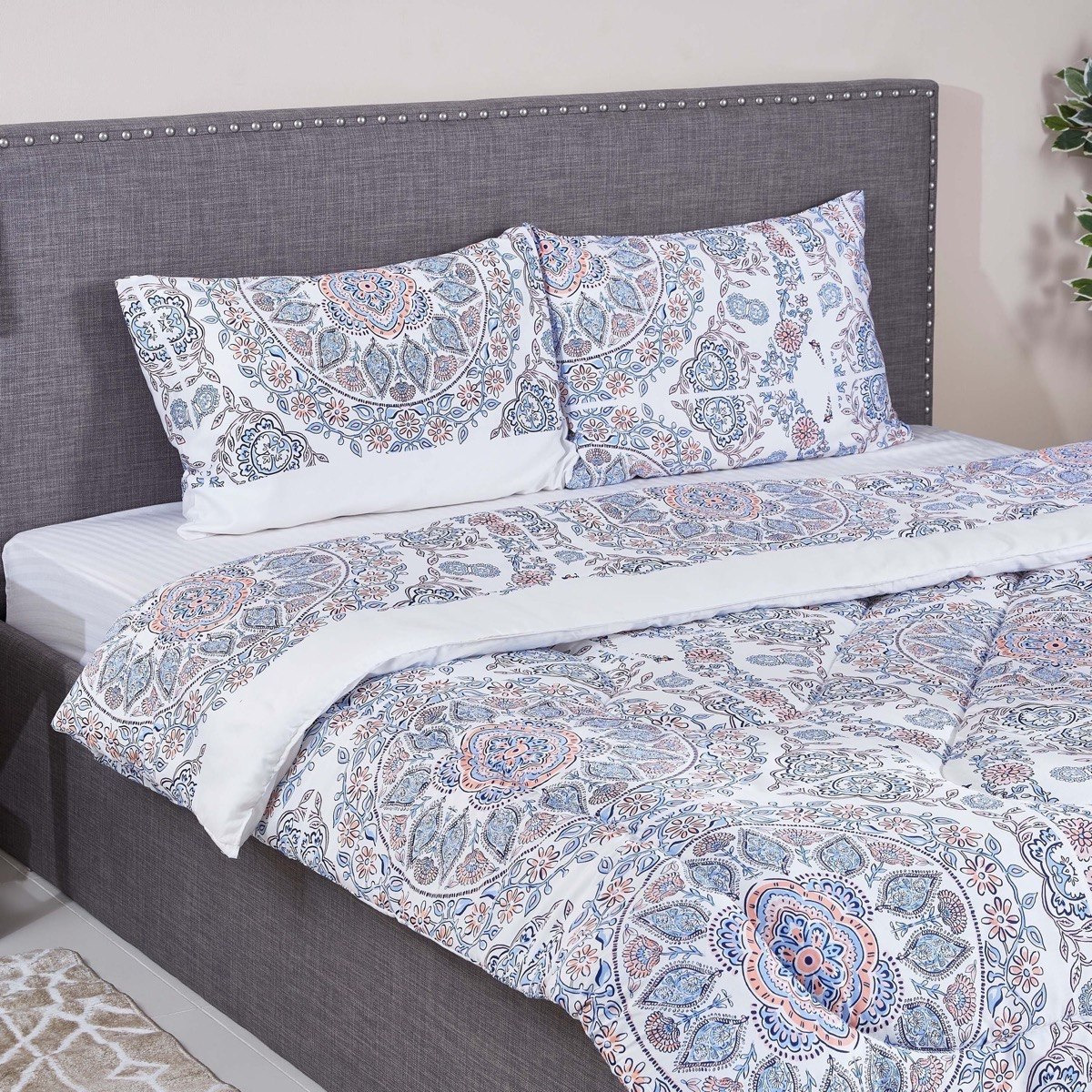 طقم لحاف كينج قطن ساتان 3 قطع من برنت - 220x240 سم-hbxhomeware-hbxdecorandfurnishings-image-1