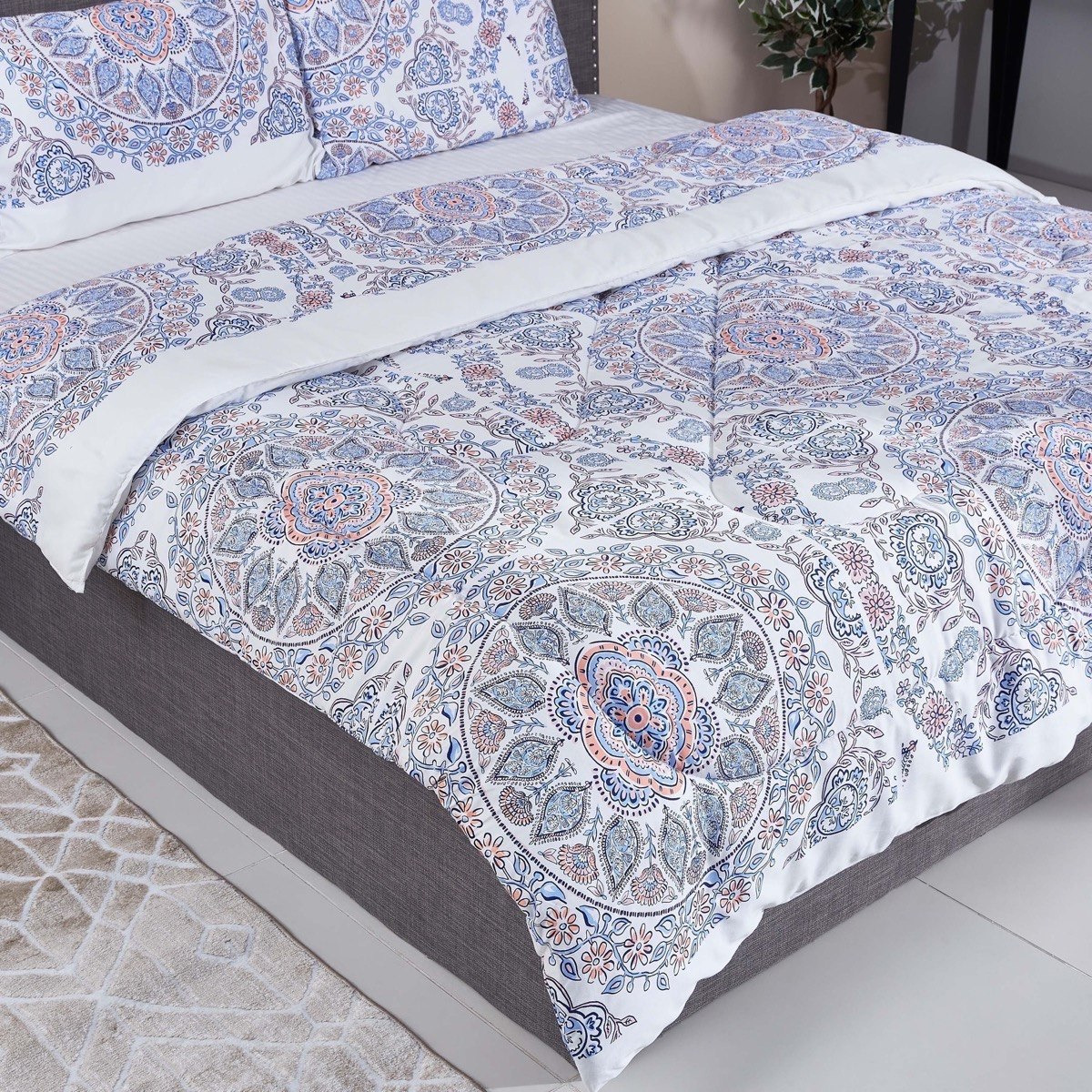 طقم لحاف كينج قطن ساتان 3 قطع من برنت - 220x240 سم-hbxhomeware-hbxdecorandfurnishings-image-2