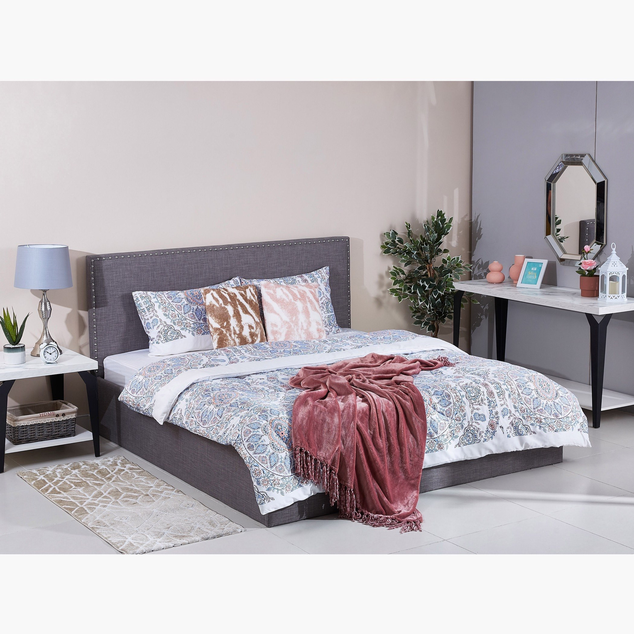 طقم لحاف كينج قطن ساتان 3 قطع من برنت - 220x240 سم-hbxhomeware-hbxdecorandfurnishings-image-5